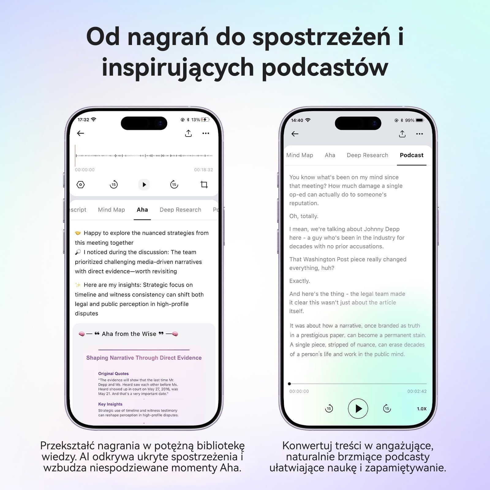 Mobvoi TicNote Lite Inteligentny Dyktafon AI, Notatnik AI z Natychmiastową Transkrypcją i Podsumowaniem, Sterowanie Aplikacją, 120+ Języków, Cień AI do Wykładów, Spotkań i Rozmów
