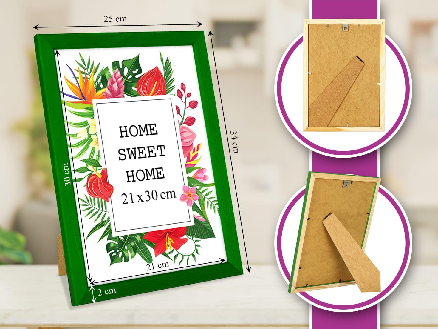 Cornice Magnetica A4 LALAGO In Acrilico Trasparente - Doppia Faccia Per Foto 21x30cm - Foto 11