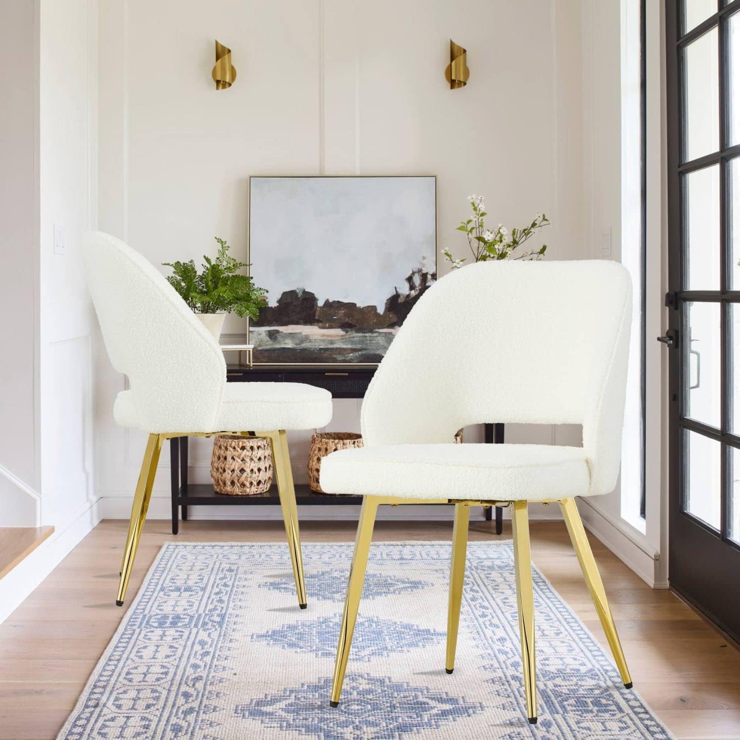 Chaise de salle à manger moderne en lin pour vos repas en famille
