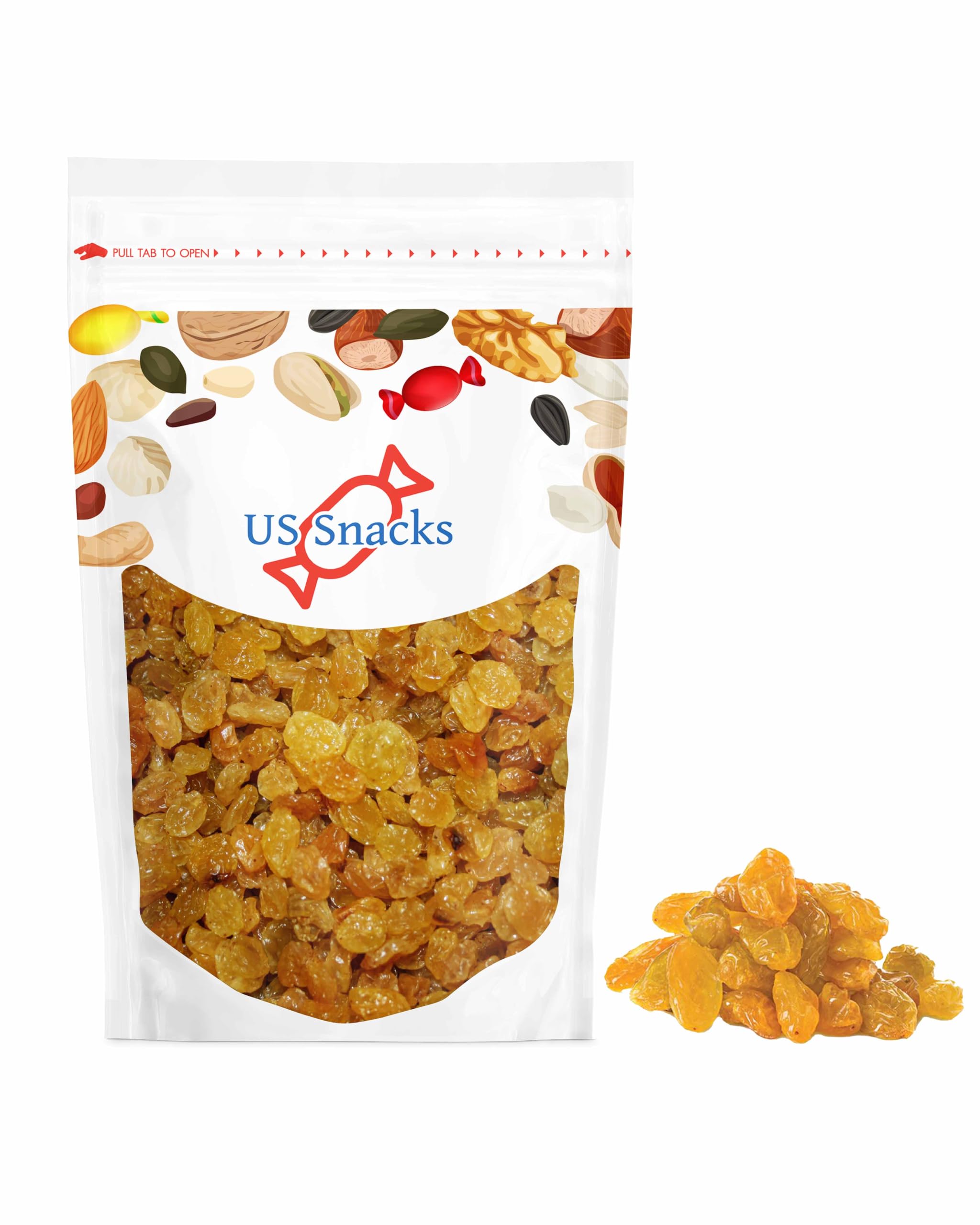 Amazon.com: US Snacks Seedless Jumbo Golden Raisins,1 Pound