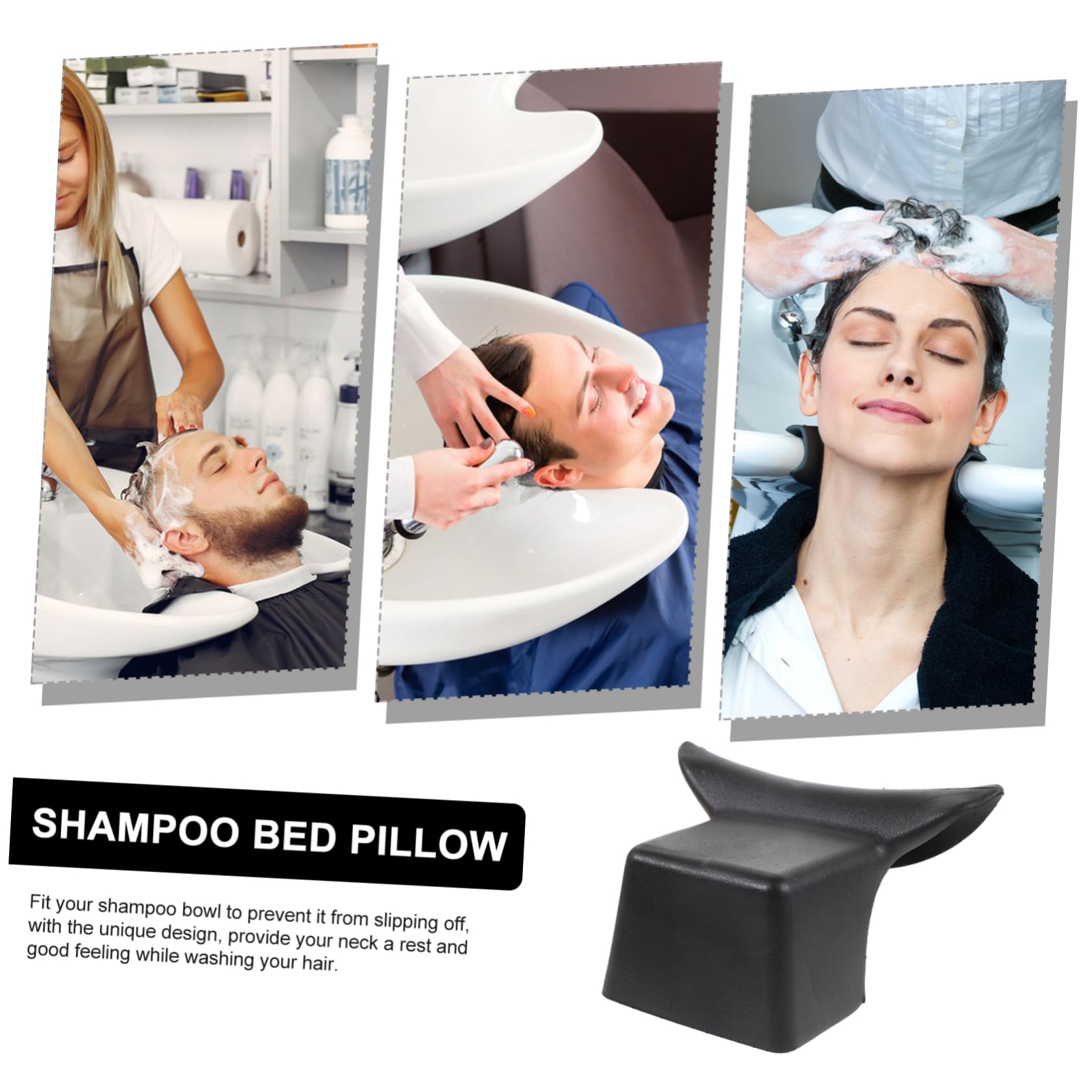 3 Piezas De Cuenco para Champú Almohada para El Cuello Almohada para Lavar Cómodo Reposacabezas