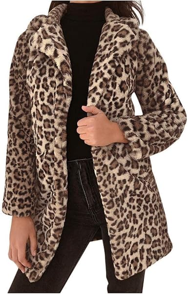 leopard coat amazon
