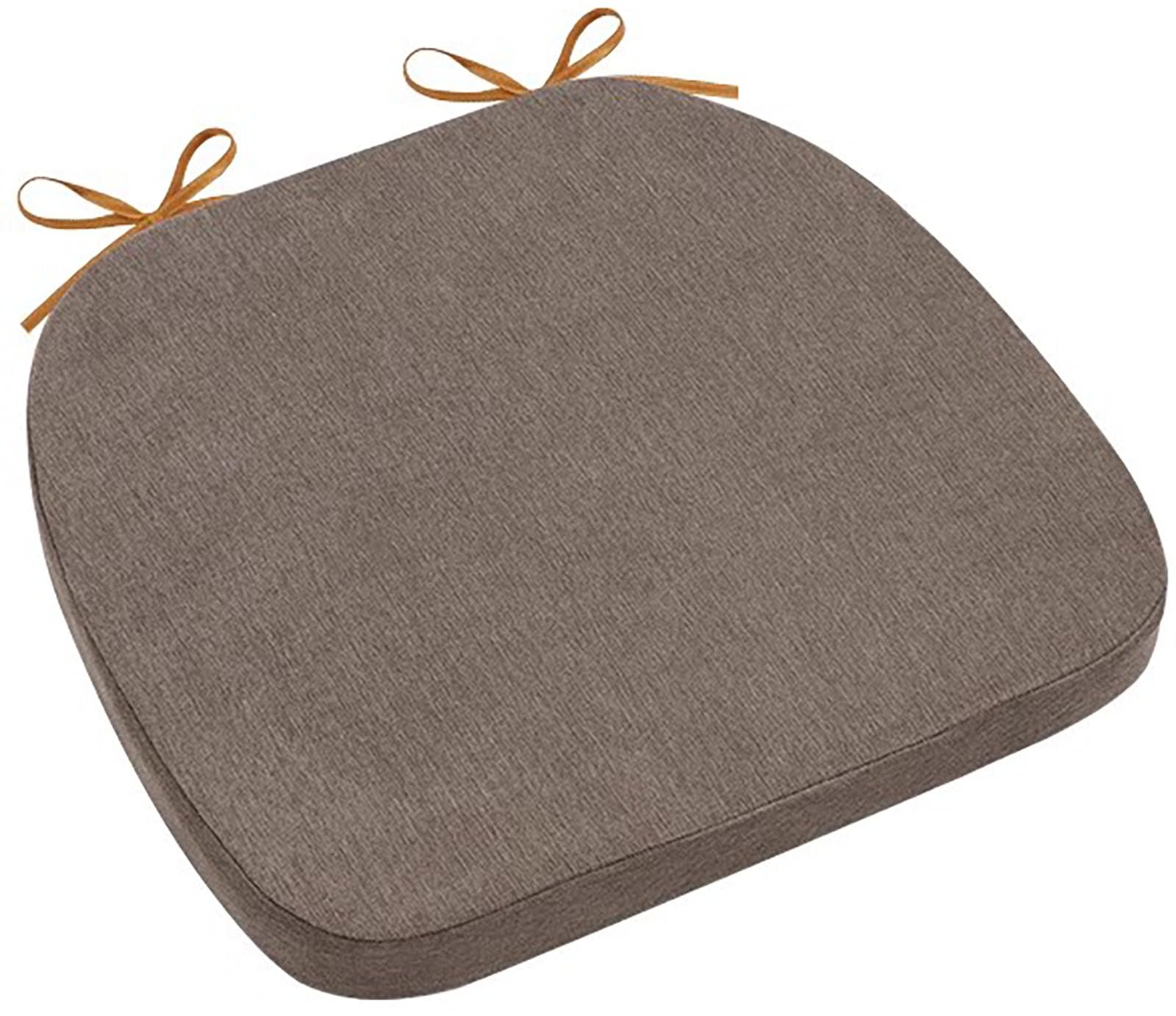 Cojines antideslizantes para renovar las sillas del comedor y teletrabajo juego de 6 gris