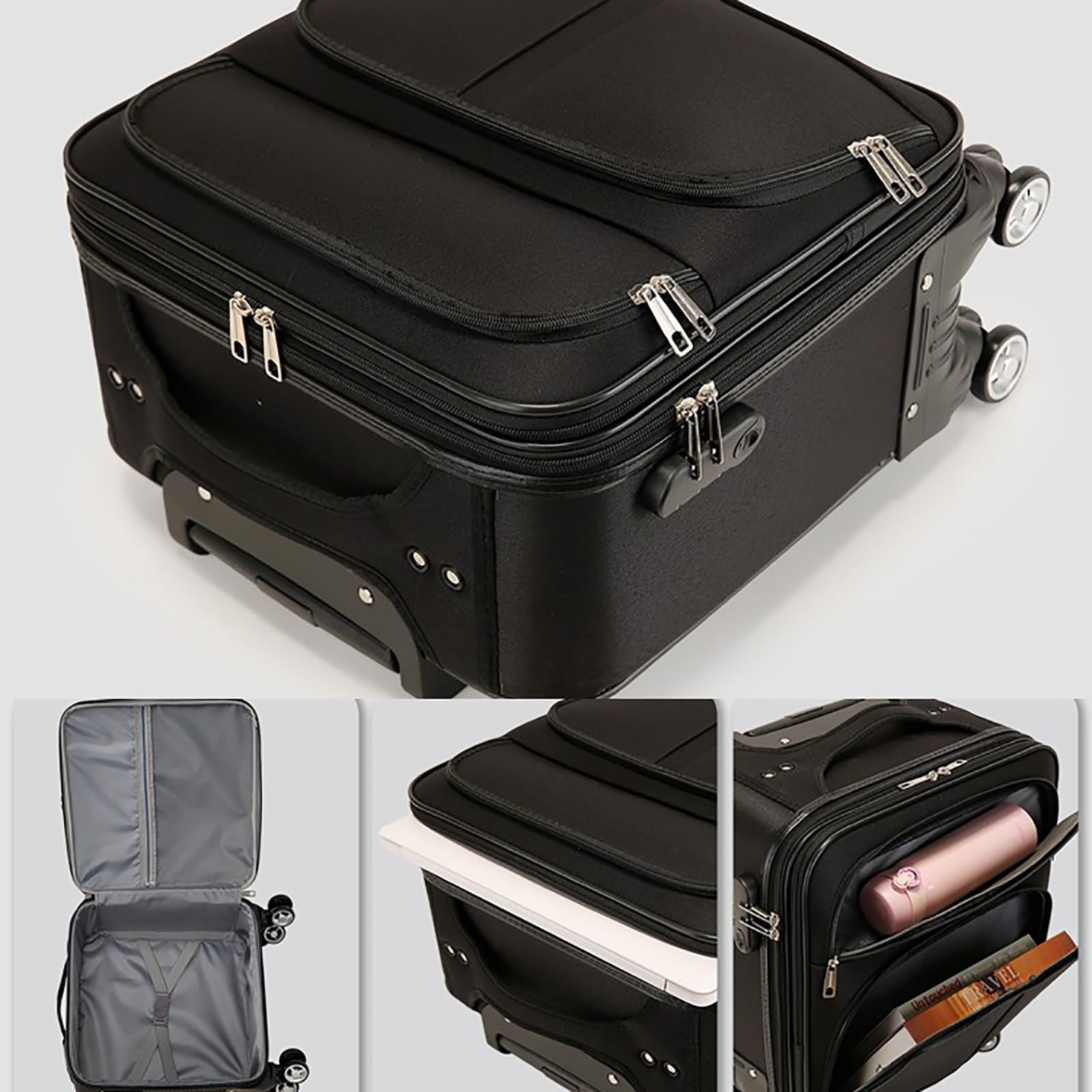 Borsa per Computer Portatile da Impermeabile, per Viaggio/Lavoro/Affari, Elegante Valigetta da Trasporto(2,36 * 22 * 45cm)