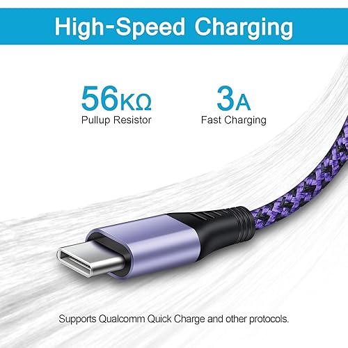 Miniatura 5 de Cable de carga rápida USB C Pixel 7a para Android Auto, 1.536 pies, USB tipo C a puerto USB A C, cable de teléfono celular para Google Pixel 6 5,