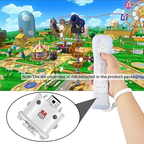 Miniatura 5 de Paquete de 2 adaptadores Wii Motion Plus, con funda de silicona para control remoto Wii, controlador de sensor remoto externo de movimiento Plus Wii