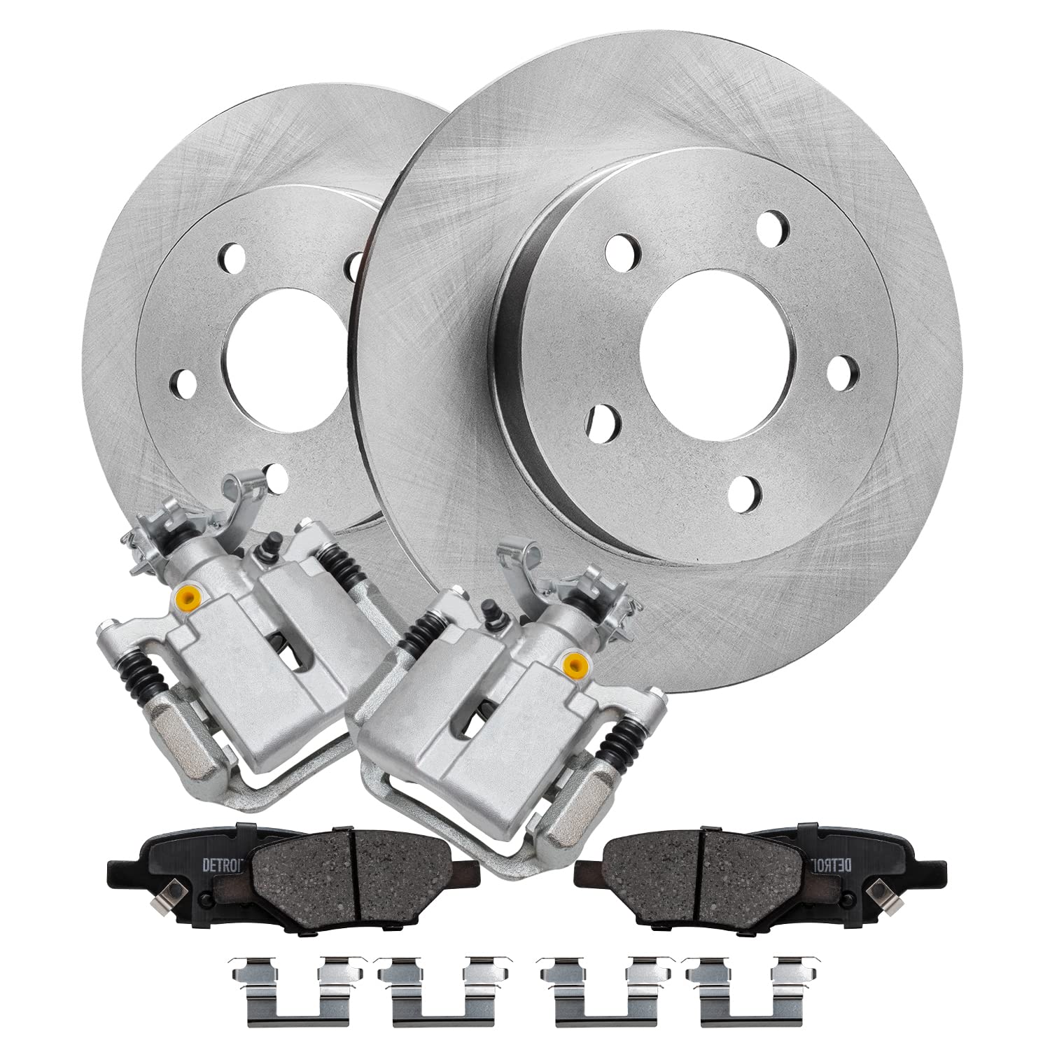 Detroit Axle - 5-Lug Rear Brake Kit for Chevy Malibu Cobalt HHR Pontiac G5