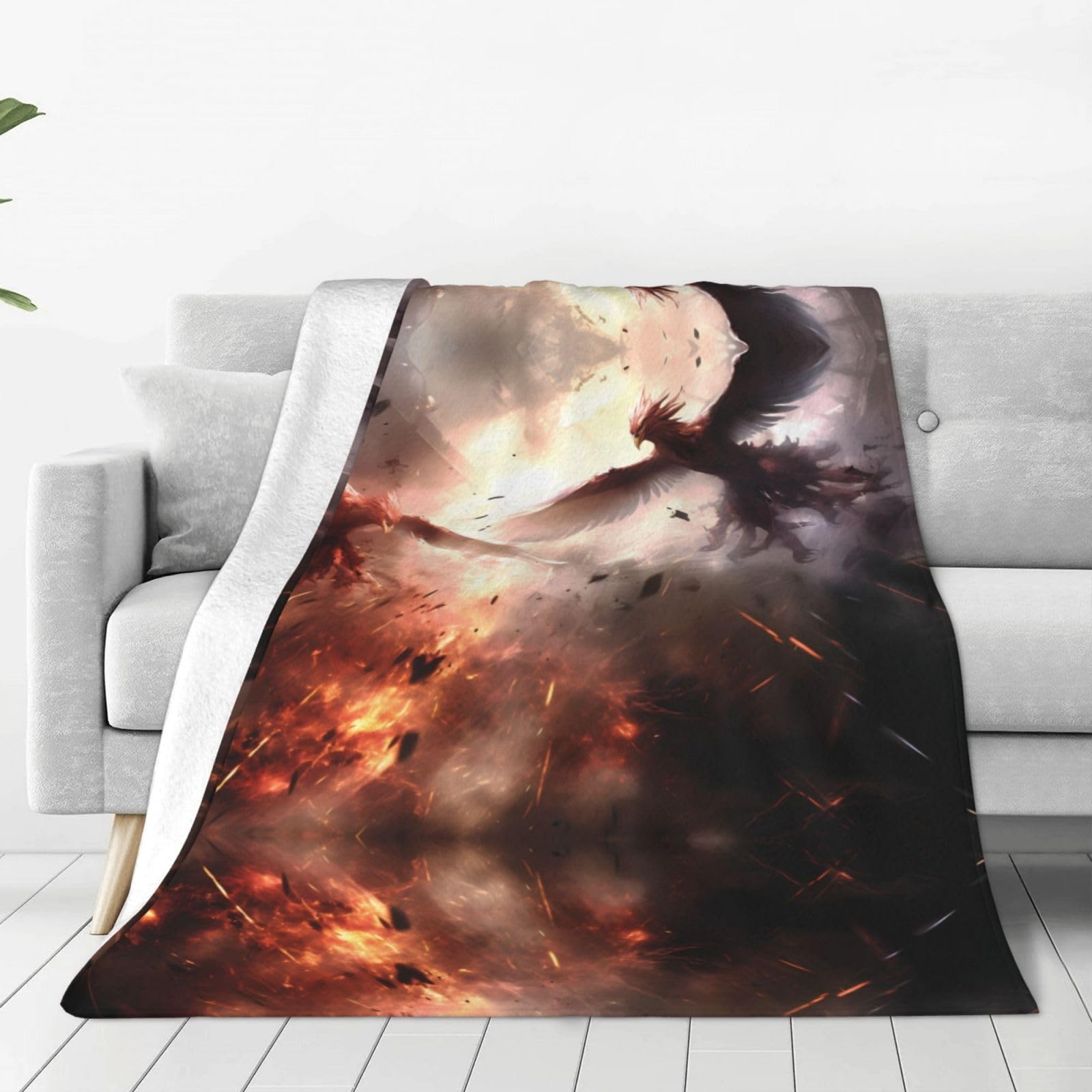 Couverture flanelle douce pour pause déjeuner au bureau et instants cocooning salon PHAYAH