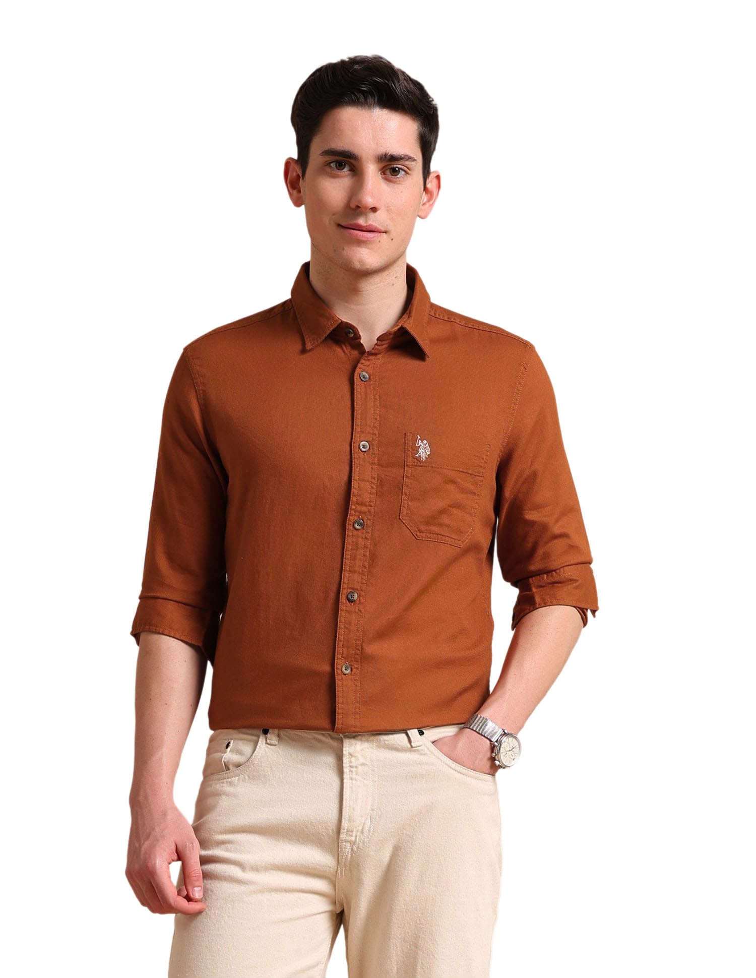 u.s. polo assn. Men's Cotton Regular Fit Shirt-picture-21