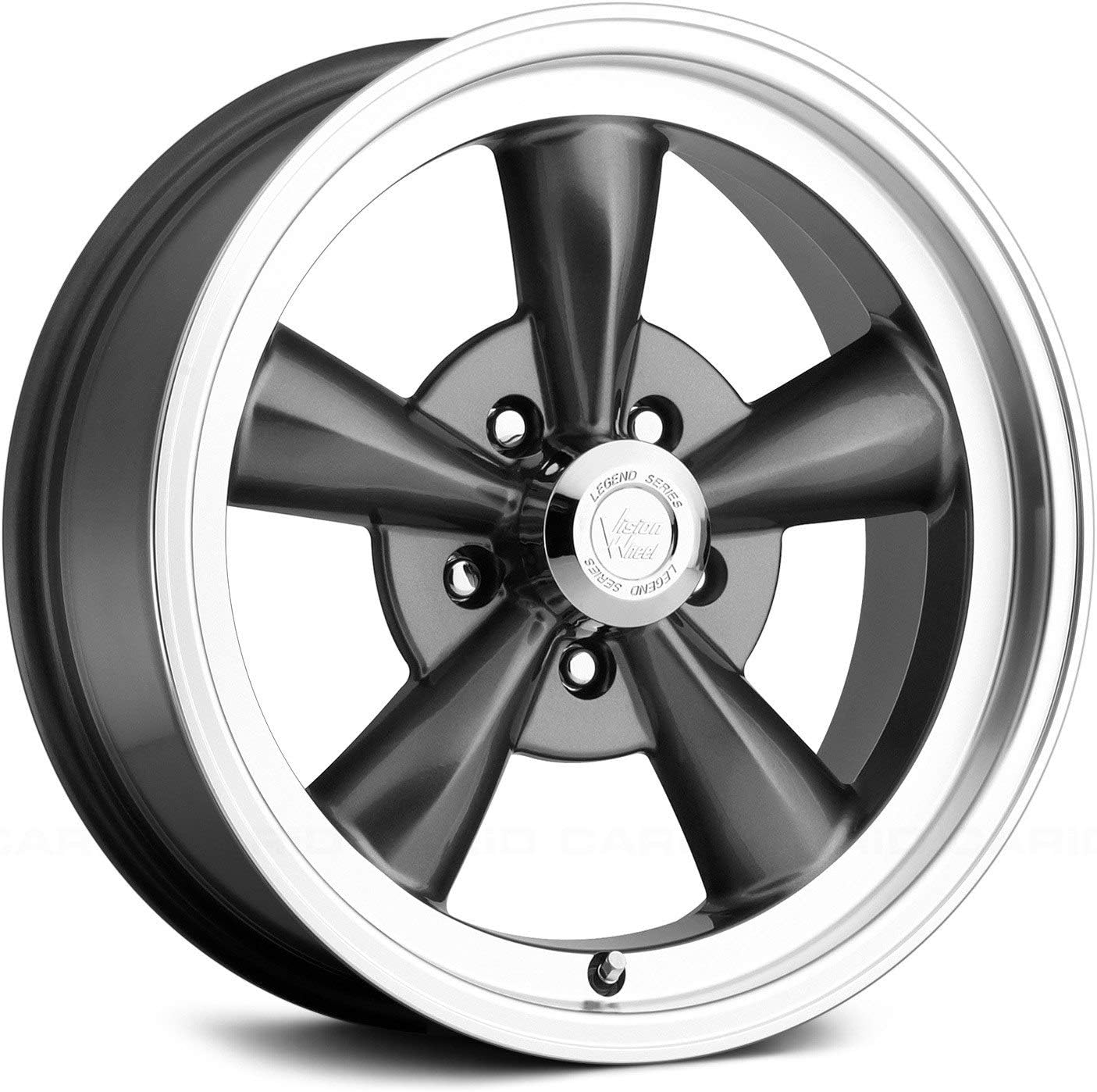 17" Inch Vision 141 Legend 5 17x8 5x139.7 (5x5.5") +0mm Gunmetal Wheel Rim