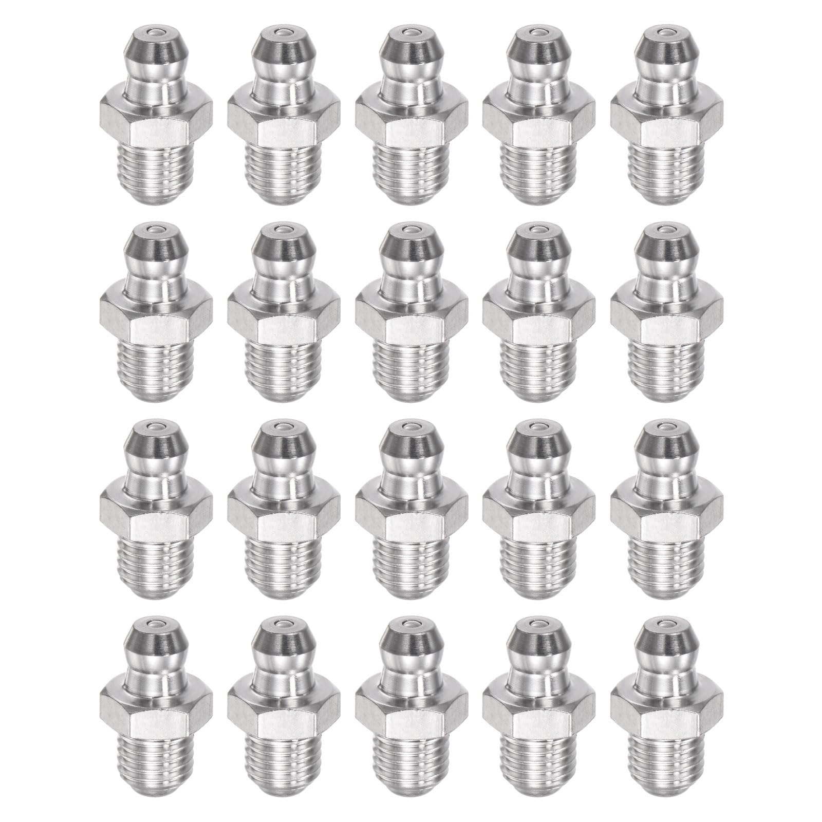 QUARKZMAN Acciaio Inossidabile 304 Dritto Raccordo Grasso 1/8-27 Filettatura Idraulico Grasso Raccordo Accessori 10pz