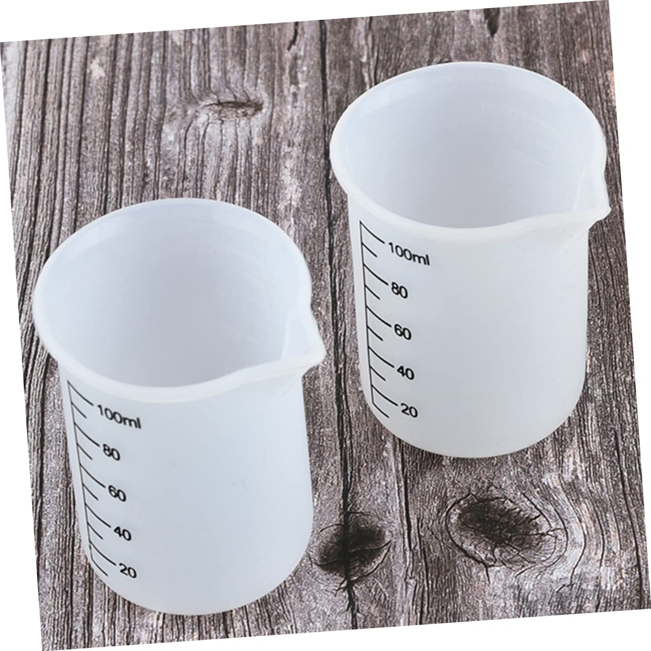 IMIKEYA 8pezzi Misurini Silicone Graduati Include Per Cucina e Laboratorio Facile Da Pulire e Riutilizzabile Misure Chiarper Liquidi e Colle