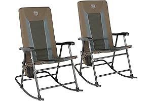 TIMBER RIDGE Outdoor Rocking Chairs Set of 2: Ultimate Comfort and Durability