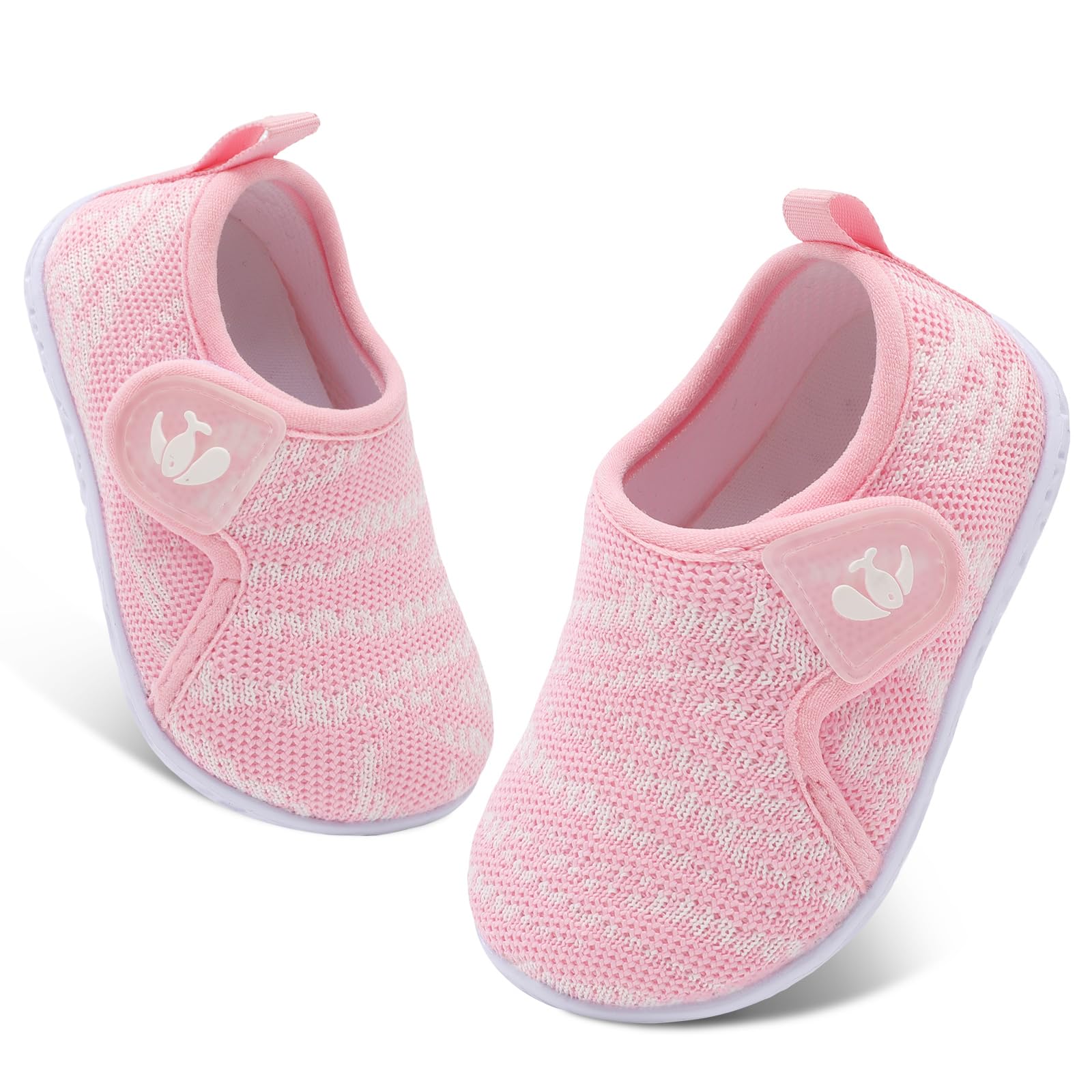 FEETCITY Baby Boys Girls First Walking Shoes Infant Sneakers Crib Shoes Breathable Lightweight Slip On Shoes