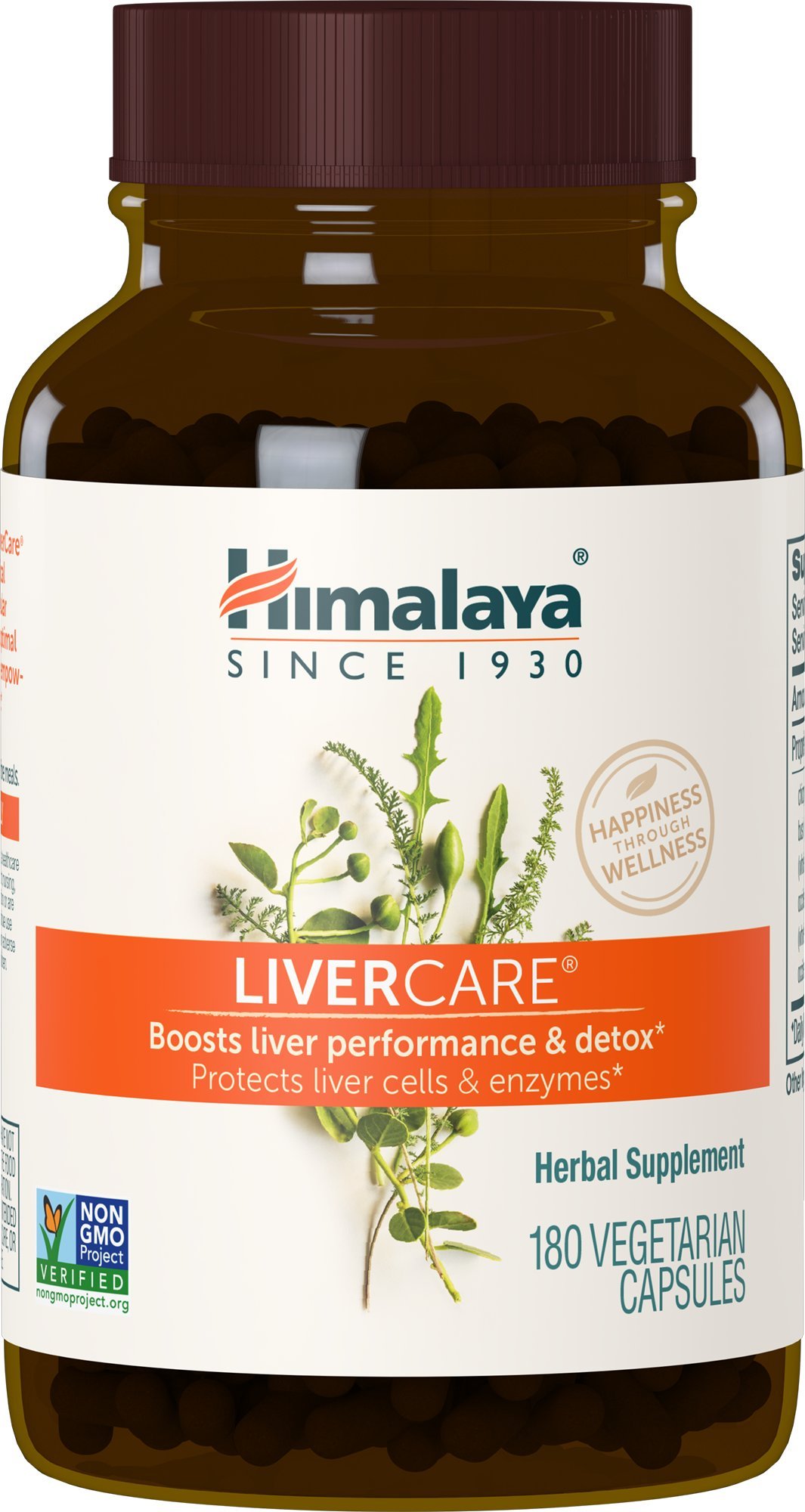 LiverCare, 90 Day Supply - Herbal Liver Support Promoting Waste Elimination, Liver Cleanse, Detox, and Bile Production - Vegan, Non-GMO, Gluten Free, 375 mg, 180 Capsules