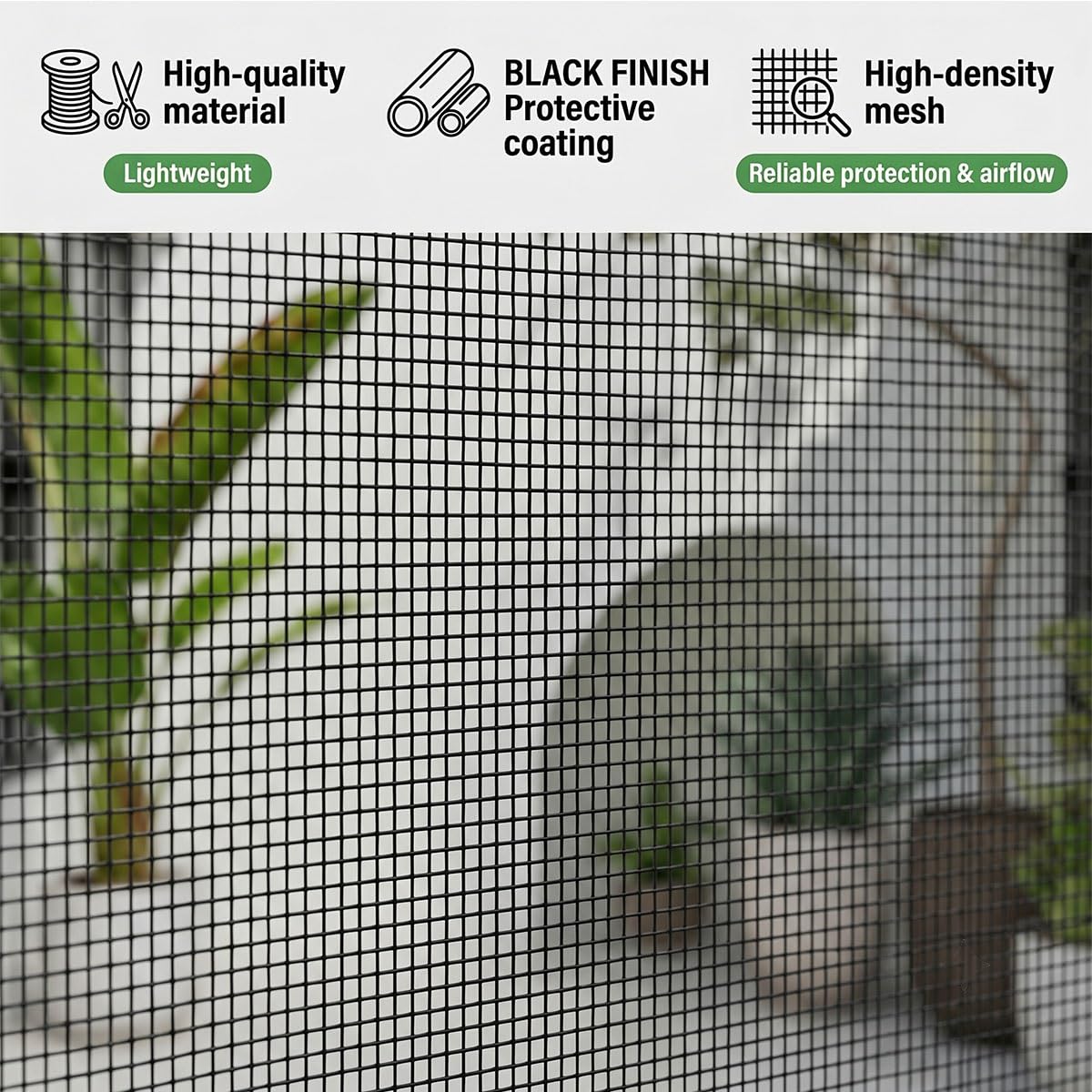 Mosquiteras para Ventanas y Puertas, Malla Mosquitera Fibra de Vidrio Anti Mosquitos, Red Mosquitera Ventana con Cinta Adhesiva de Gancho y Bucle Sin Taladrar(White,59x110in)