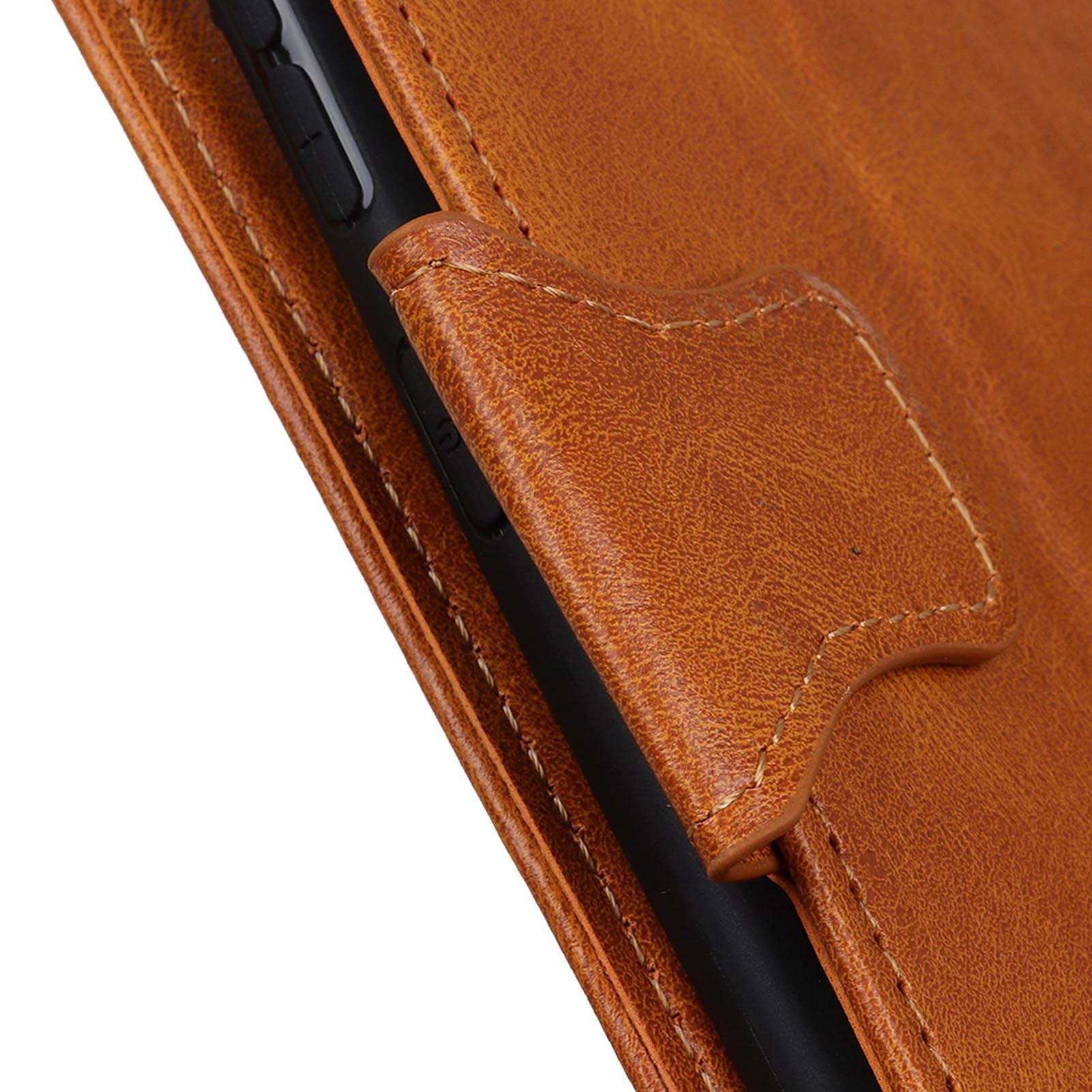 Etui portfelowe na telefon komórkowy Samsung Galaxy S22/S22+/S22 Ultra, ochronne skórzane etui z klapką ze skóry premium, magnetyczne etui folio składane dla mężczyzn i kobiet, brązowe, S22+ 6,6"