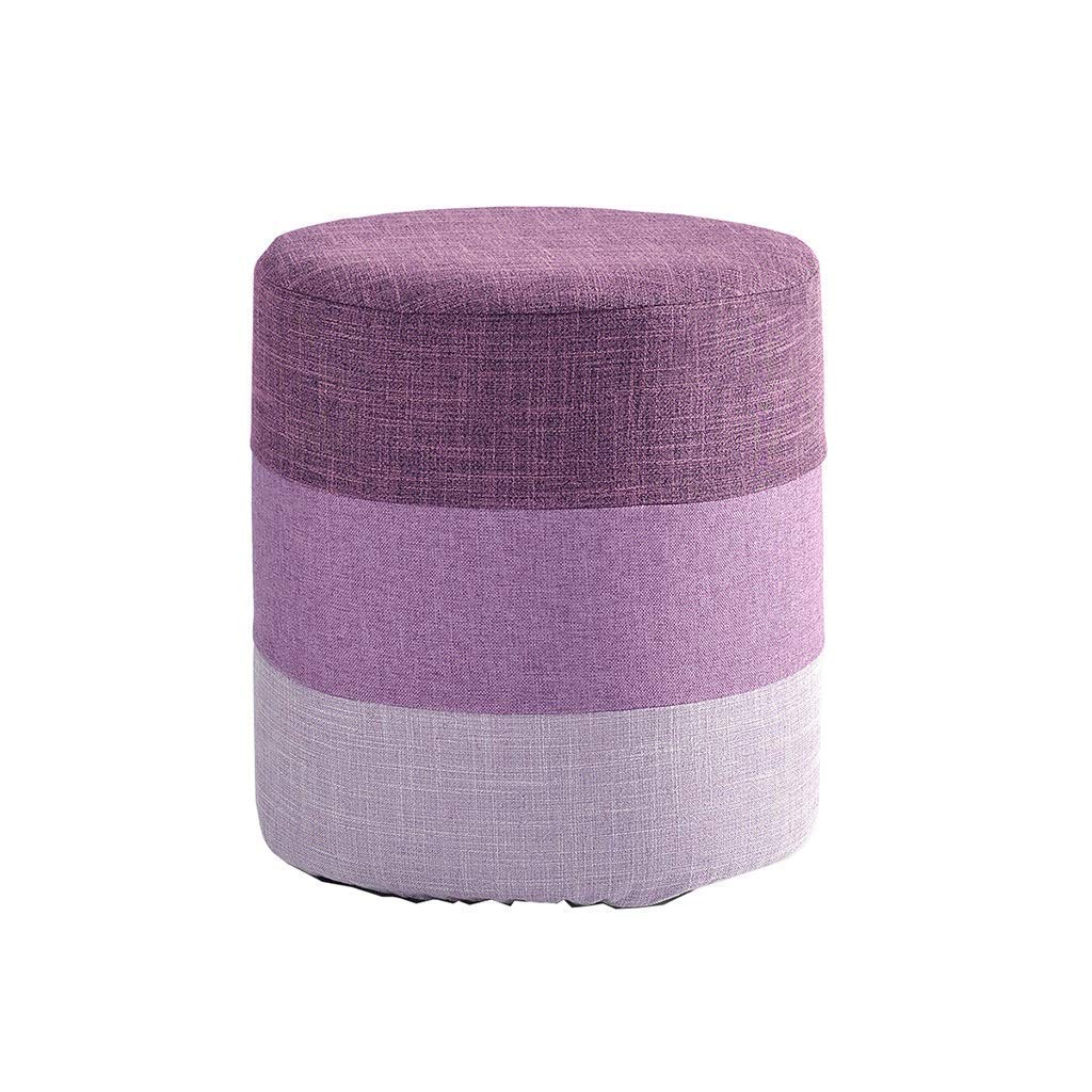 Banc à chaussures en bois massif, élégant tabouret ottoman en tissu durable