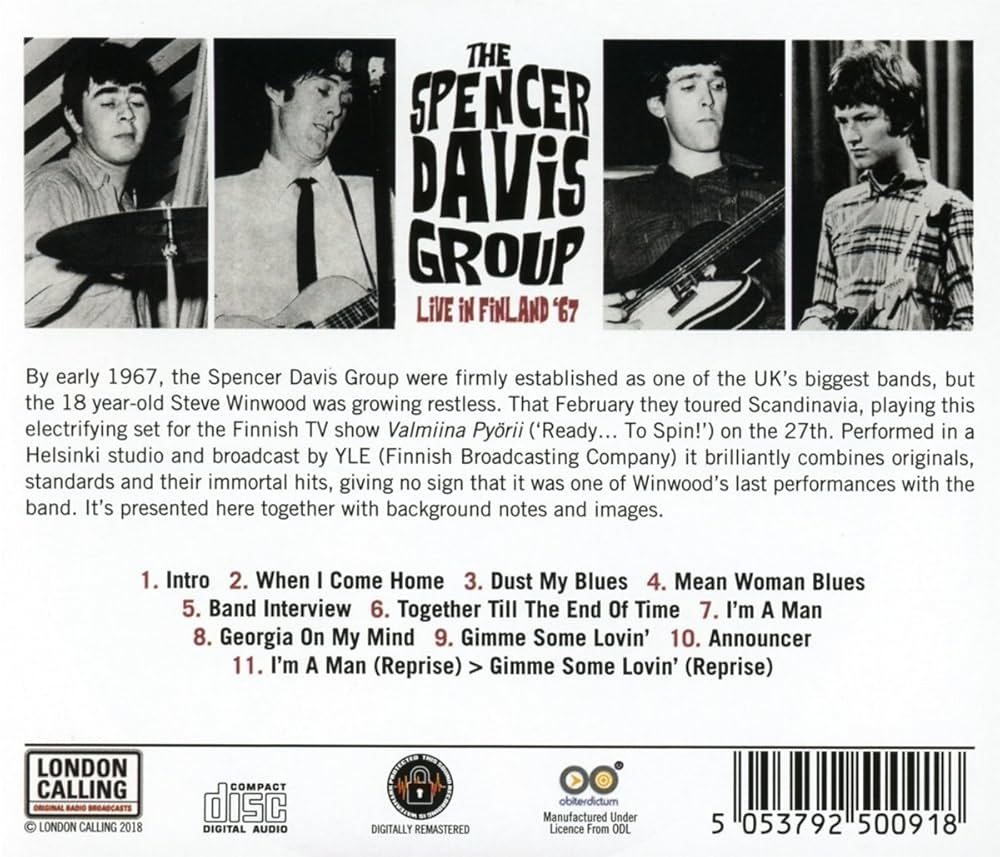 the Spencer Davis Group - Live in Finland '67 - Amazon.com Music