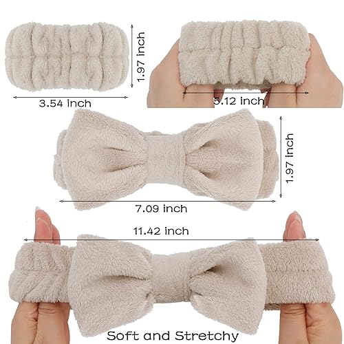 Miniatura 6 de Chanaco Diadema para lavar la cara, spa, diadema de maquillaje, diadema para el cuidado de la piel, diadema de lavado facial, banda para el cabello