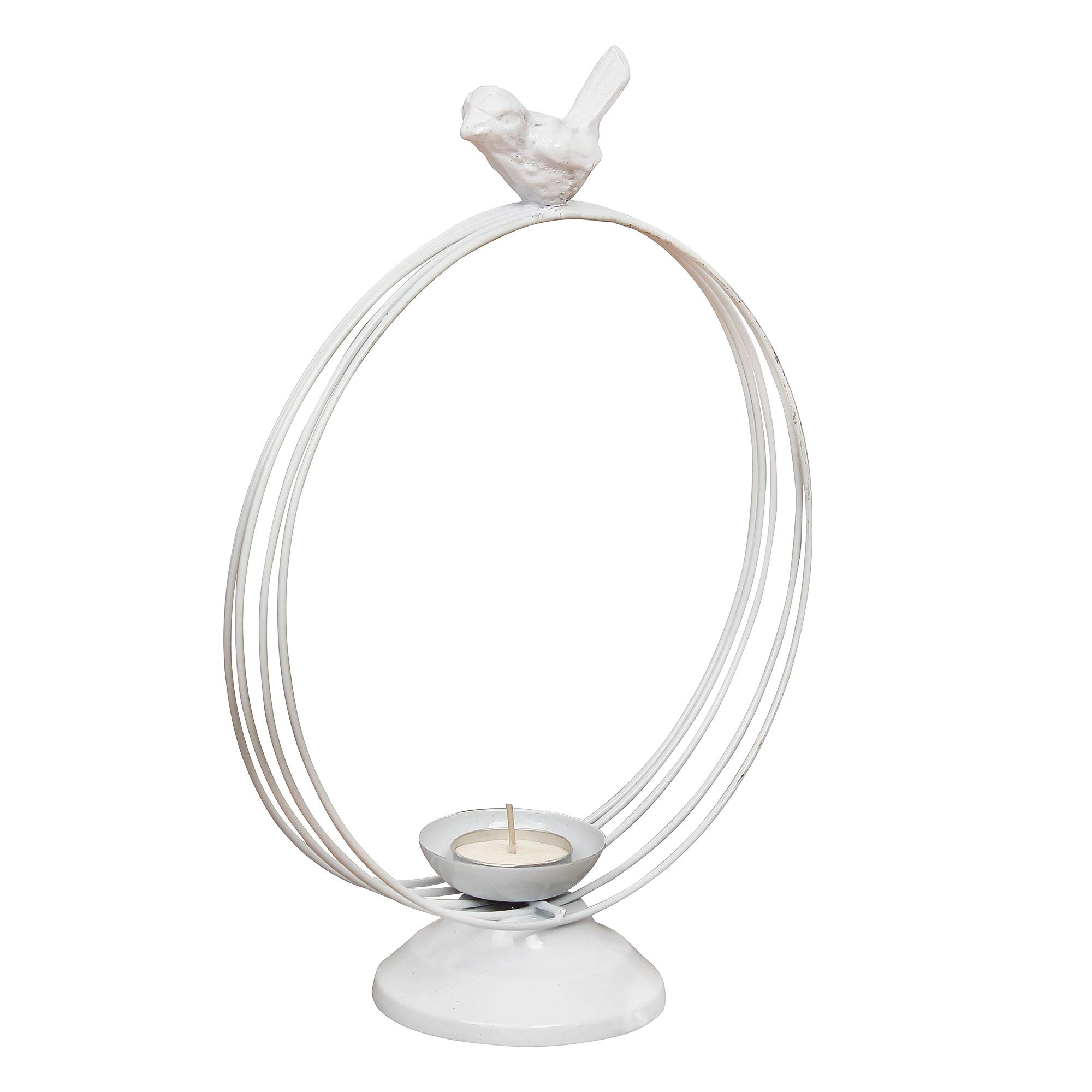 Webelkart Decorative White Birds Tealight Candle Holder for Home Decoration, for Home Room Bedroom Lights Decoration 2