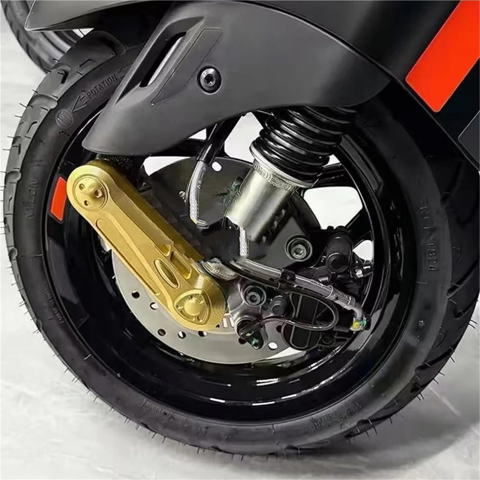 Osłony Tarcz ABS Pasuje Do GTS300 Sprint 150 Primavera Osłona Wahacza Przedniego Koła Tarczy Hamulcowej(Copper)