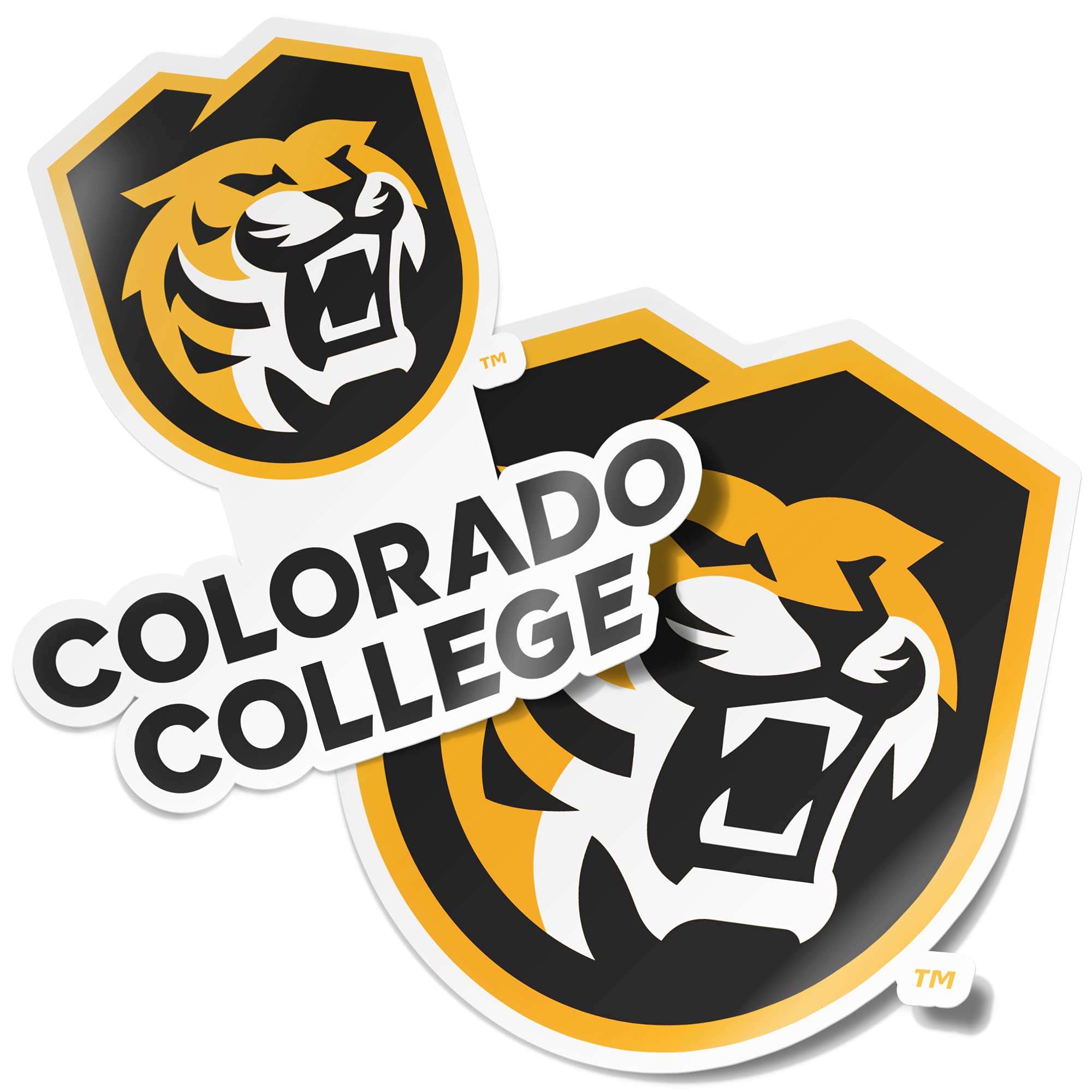 Calcomanía de vinilo de Colorado College de 4 pulgadas para coche y portátil