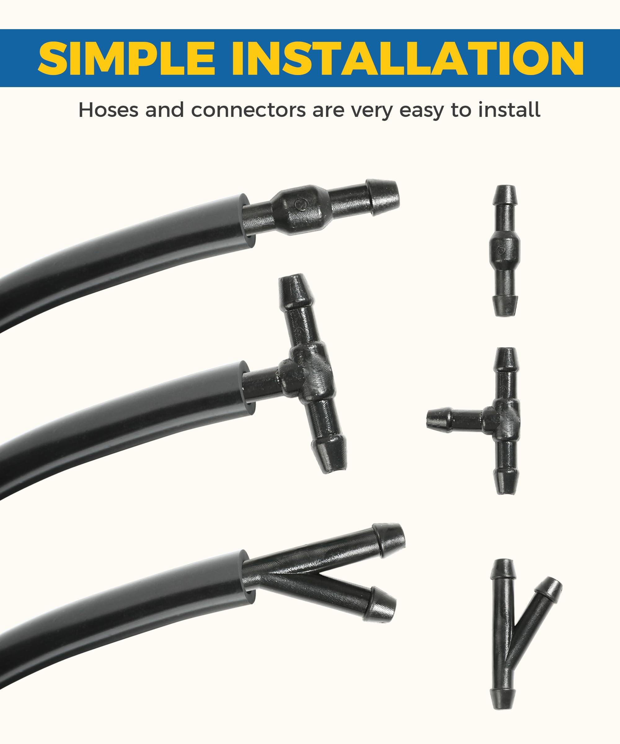 20PCS Car Windshield Washer Hose Repair Kit - 4 Meter Hose, 6 Connectors, 2 Nozzles, 10 Clips & Tool For Most Cars 20PCS Car Windshield Washer Hose Repair Kit - 4 Meter Hose, 6 Connectors, 2 Nozzles, 10 Clips & Tool For Most Cars