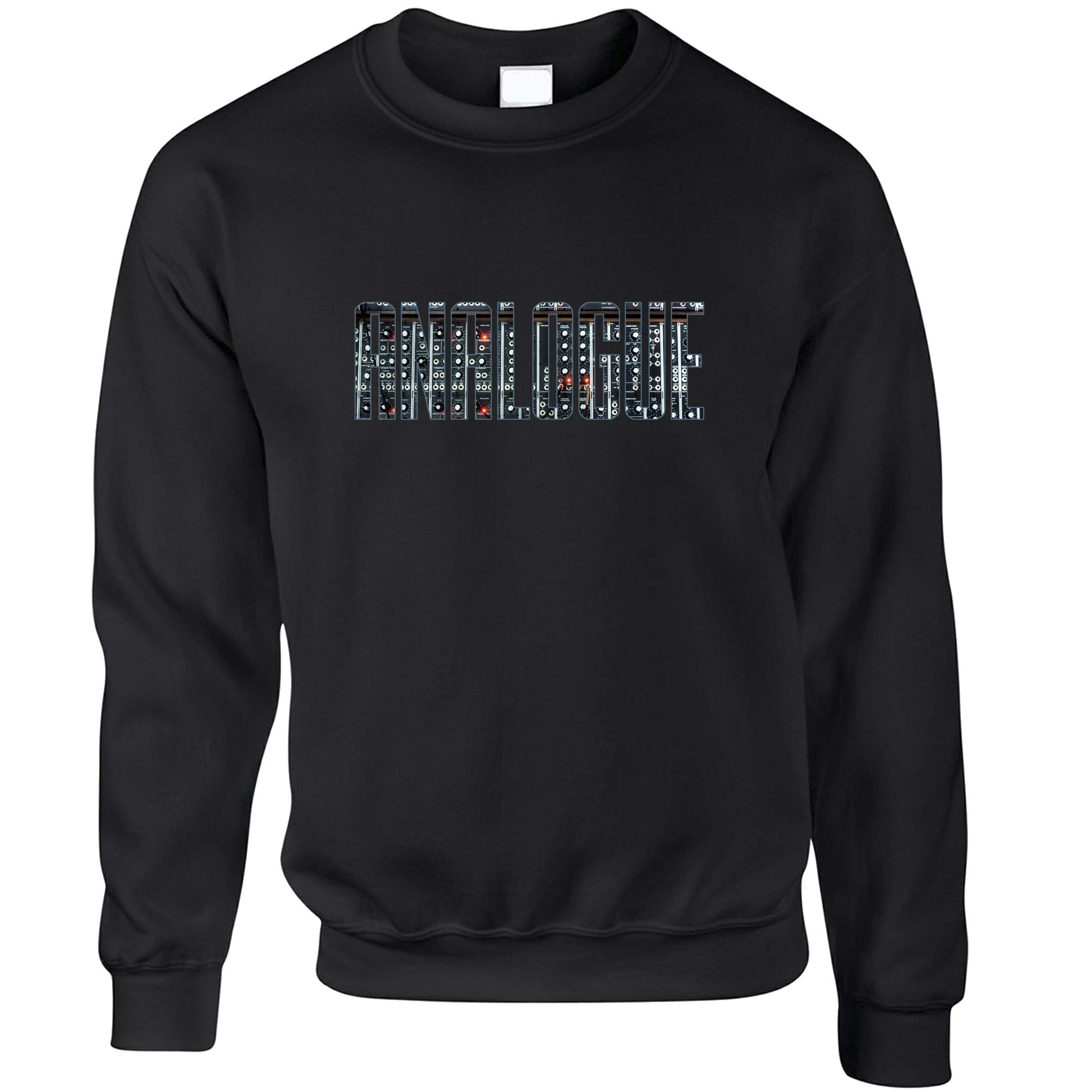 Tim And Ted Old School DJ Sweatshirt Analogue with Synthesiser