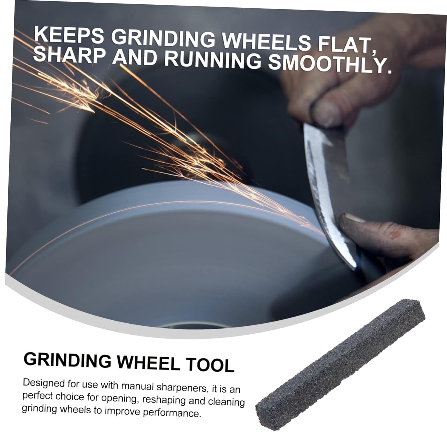 1Pc Silicon Carbide Dressing Tool Stick for Grinding Wheel Portable Abrasive Stone for Masonry and More for Hand Grinders and DIY Projects