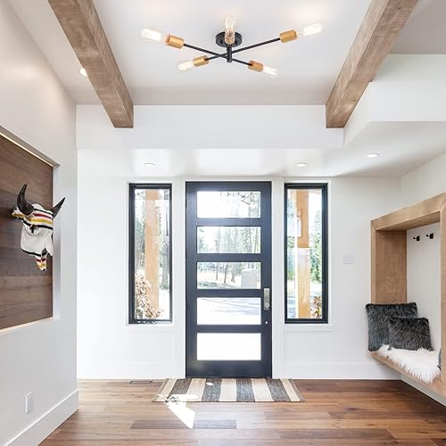 Miniatura 5 de Lámpara de pared moderna, luces de pared para sala de estar, luz de baño, luz industrial de tocador de baño, lámpara de montaje empotrado Sputnik de