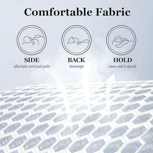Vista 6 de Almohada de tracción cervical 3 en 1 para masaje, calentamiento, vibración, elevación de airbag, masaje automático, almohada de tracción cervical