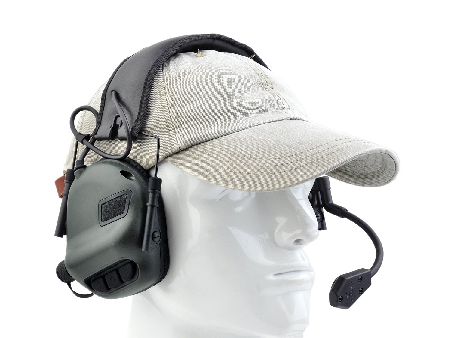 Earmor Casque universel à arceau M32 avec isolation acoustique NRR 22, entièrement réglable - Olive [M32-FG]