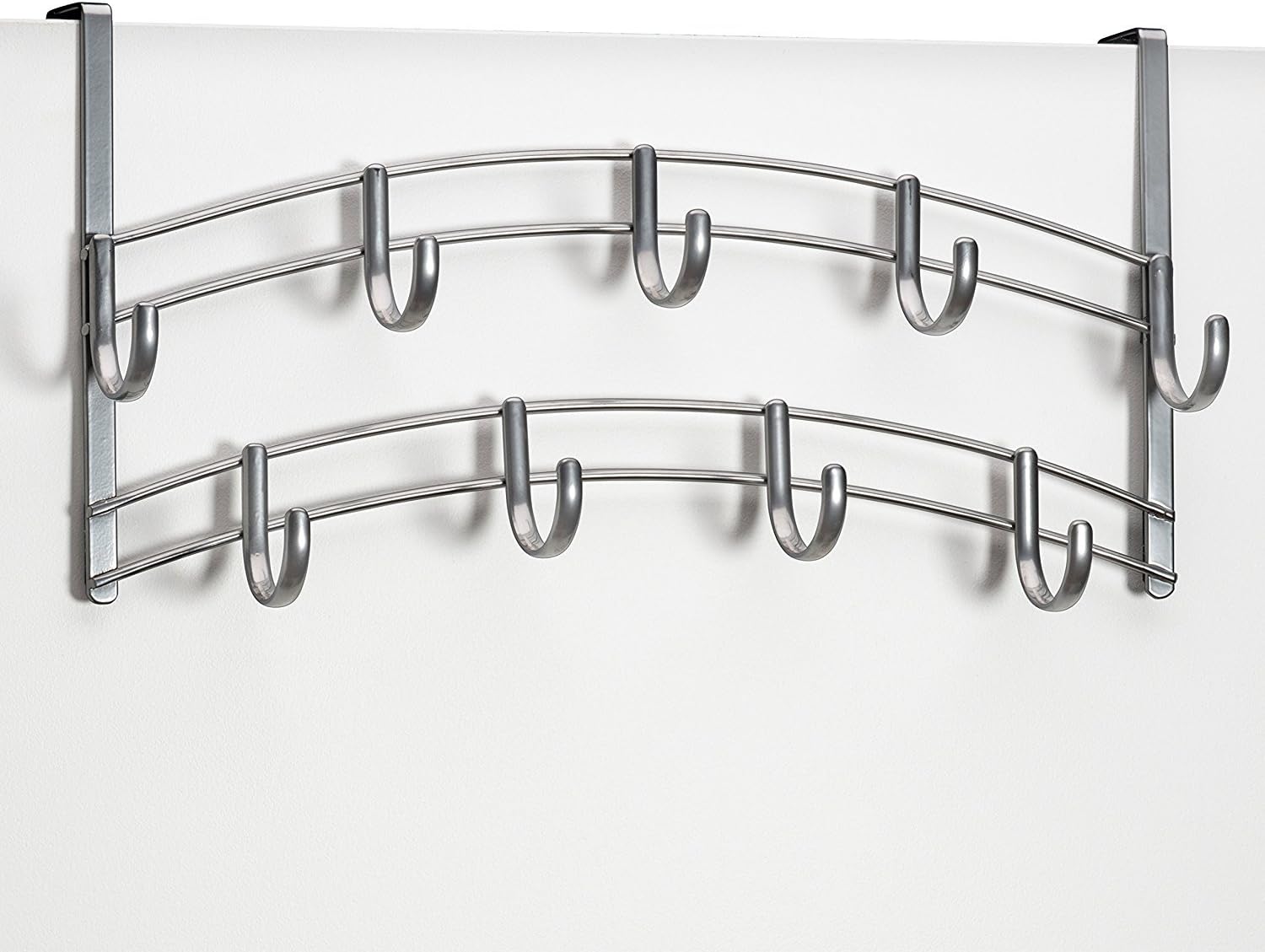 Blасk Frіdау - 80% оƒƒ Lynk Over Door 9 Hook Rack Shirt, Belt, Hat, Coat, Towel Organizer, Platinum