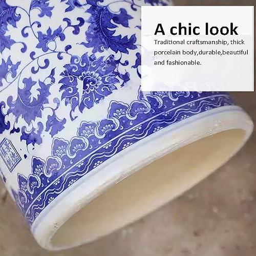 Miniatura 6 de Paragüero de porcelana, soporte de paraguas de porcelana azul y blanco, soporte tradicional para sombrilla de entrada, organizador de paraguas de