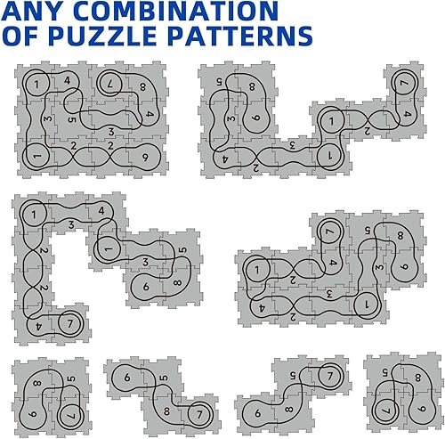 Miniatura 5 de Nuevo auto de pista de Navidad DIY, juguete de pista para niños, rompecabezas de juguete para niños, rompecabezas de plástico para niños, 5 piezas