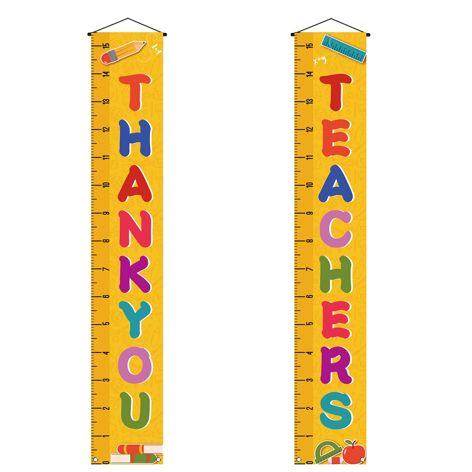 Danke-Lehrer-Banner (50x250 Cm) | Für Klassenzimmer, Zaun Oder Veranda | Wiederverwendbar & Wetterfest