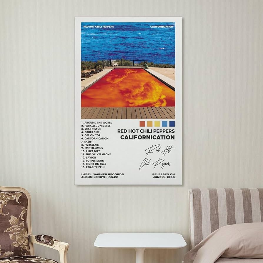 【50cm×50cmポスター】レッチリ カルフォニケーション Red Hot Chili Peppers Californication Poster Photo Prints 16