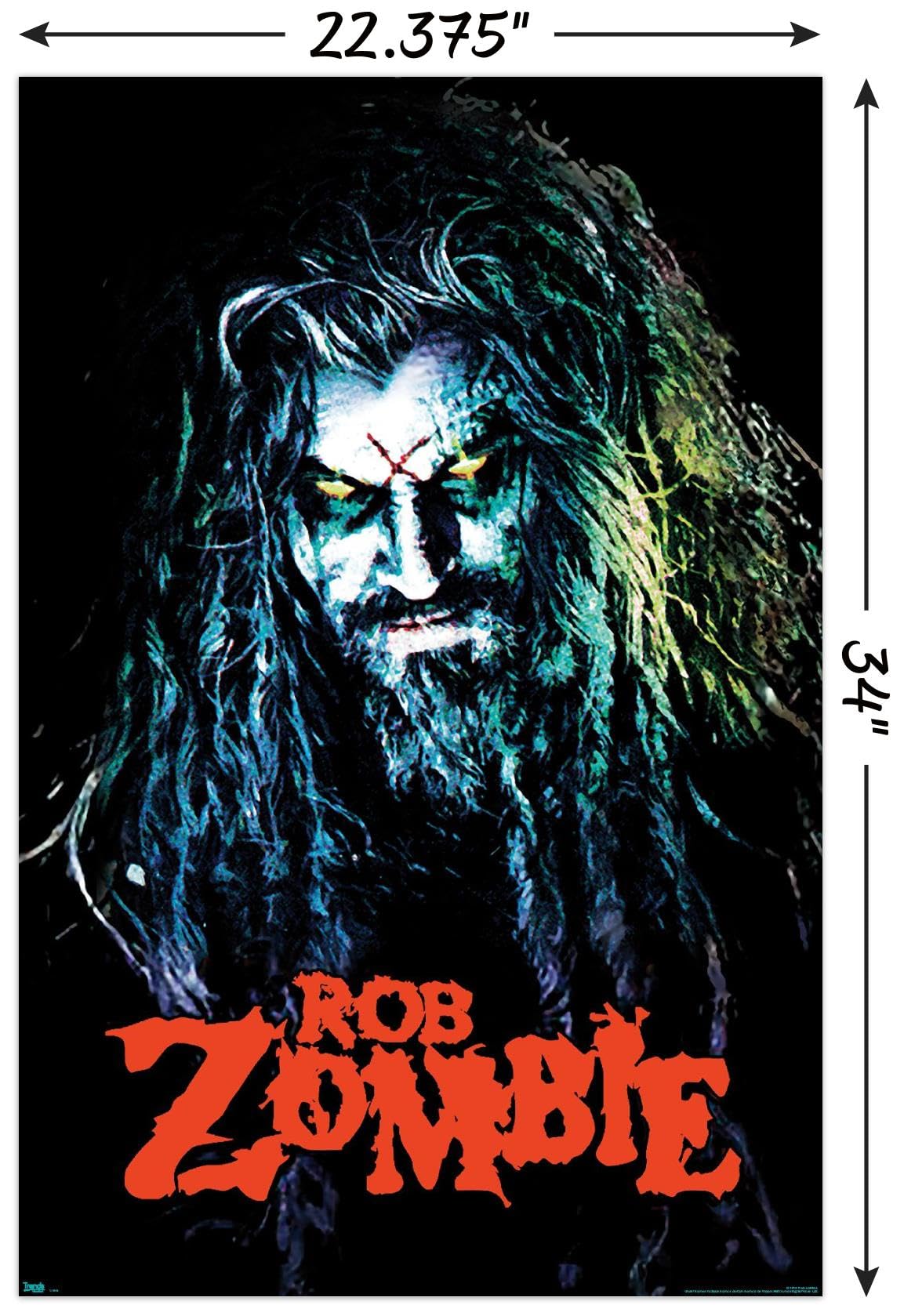 Amazon.com: Rob Zombie - HellBilly Wall Poster, 34L