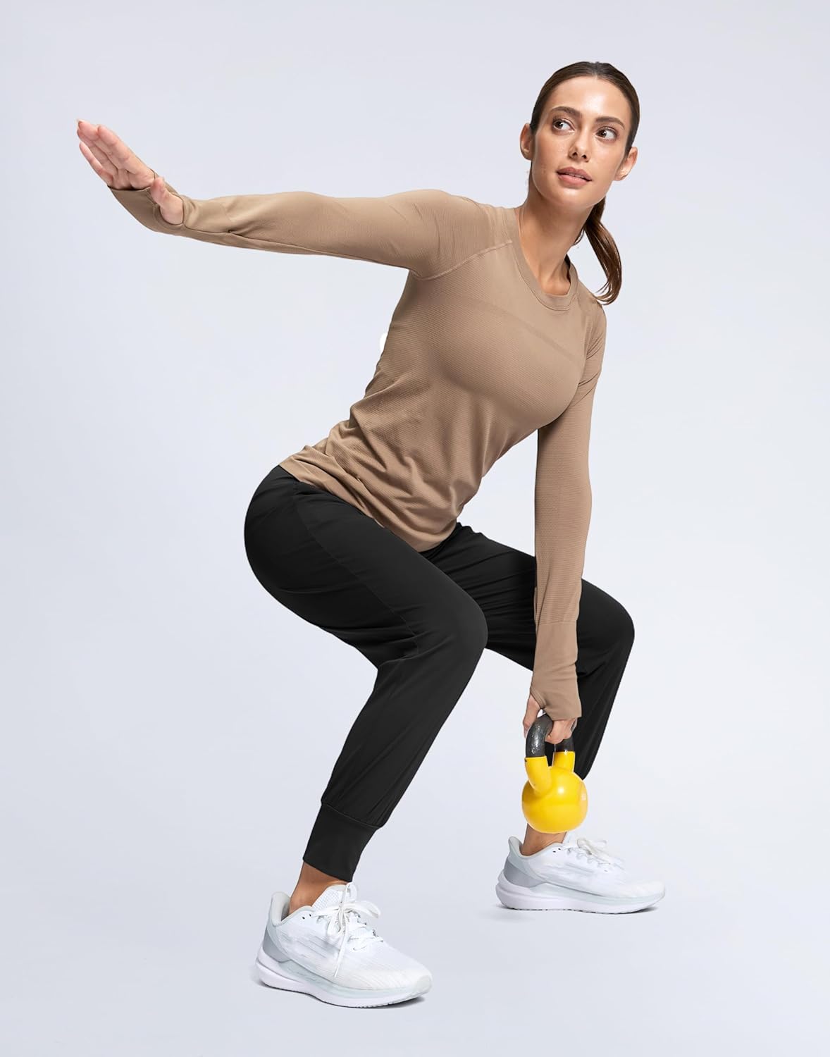 SANTINY Women's Joggers Pants with Pockets Lightweight High Waisted Athletic Gym Workout Pants for Women Yoga Travel - Image 6