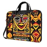DXTKWL Laptop Bag Case African Art Geometric Print Computer Messenger Shoulder Bag Laptop Sleeve Briefcase