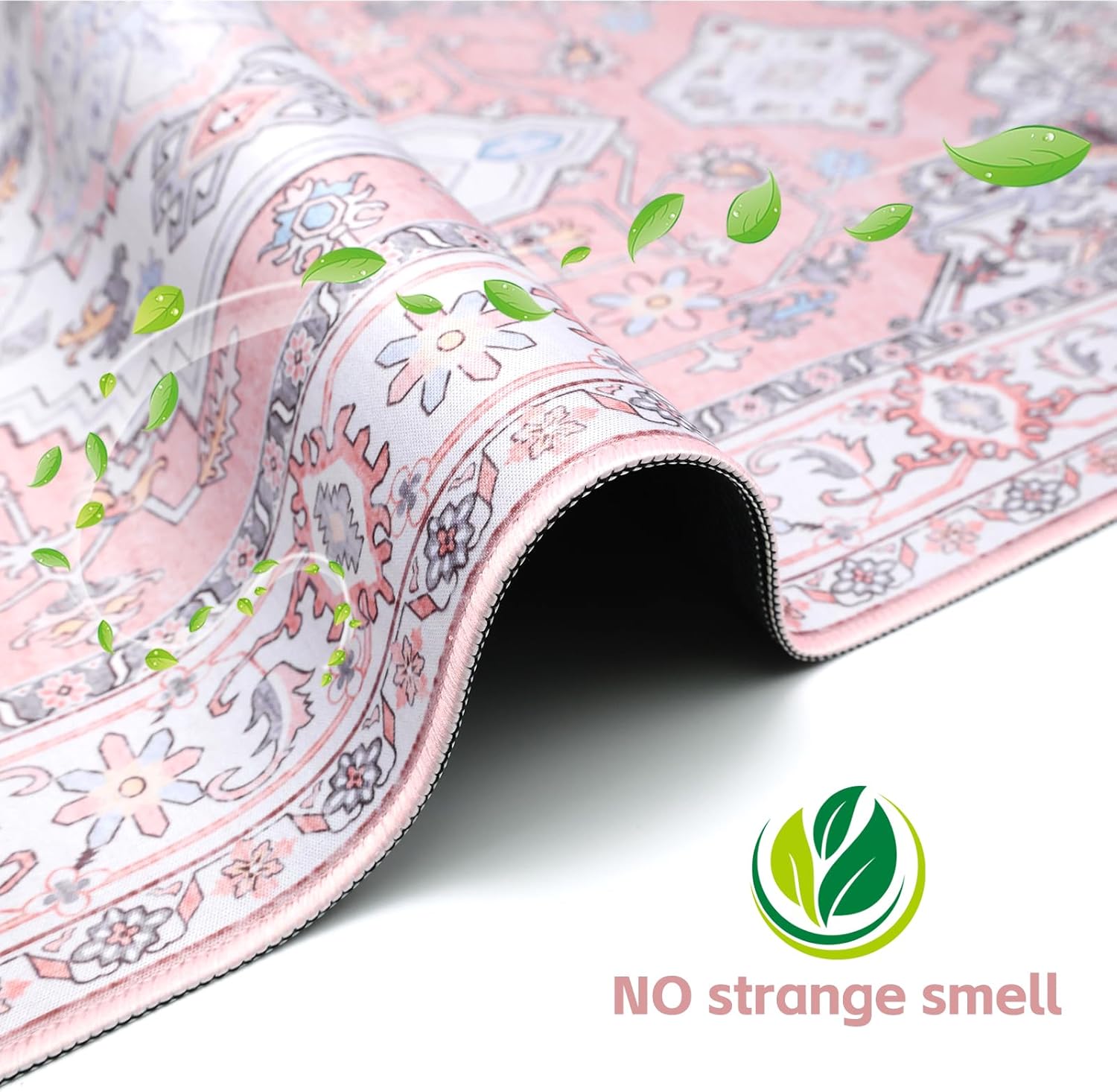 Baziabbo Pink Desk Mat,XXL Extended Large Mouse Pad,Gaming Mousepad with Stitched Edge,Non-Slip Rubber Base Keyboard Desk Pad for Home Office Study Game (Pink) - Image 3