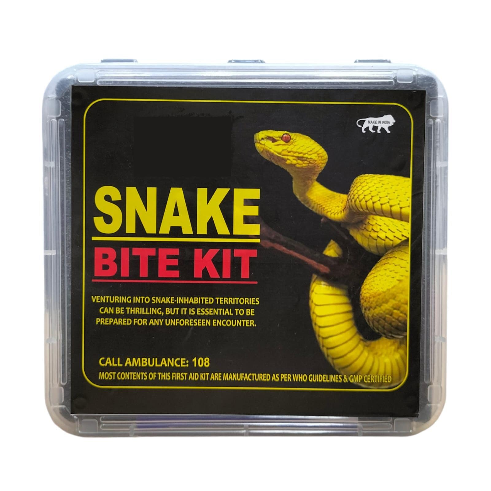 SAFETY ZONE® First Aid Kit for Snake Bite/Reptile Bite