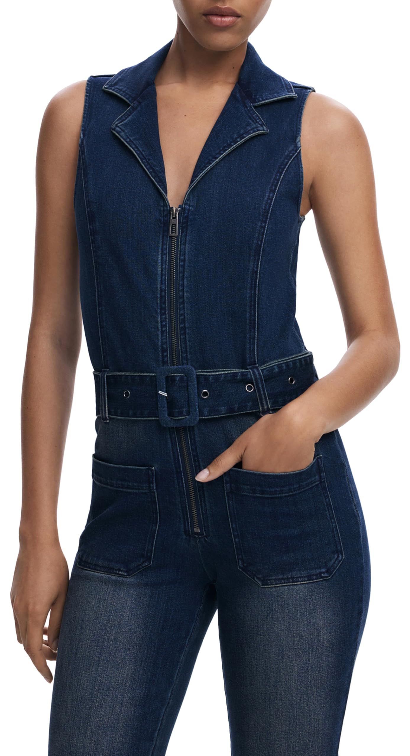 Desigual Jumpsuit_Glenn, 5008 Denim Dark Blue, S