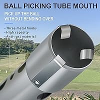 Vista 3 de Golf Ball Retriever Professional Picker Durable Aluminum Golf Ball Shag Tube Release Retrievers Collector Practice Pick-up Sucker Tool, 39 Inch