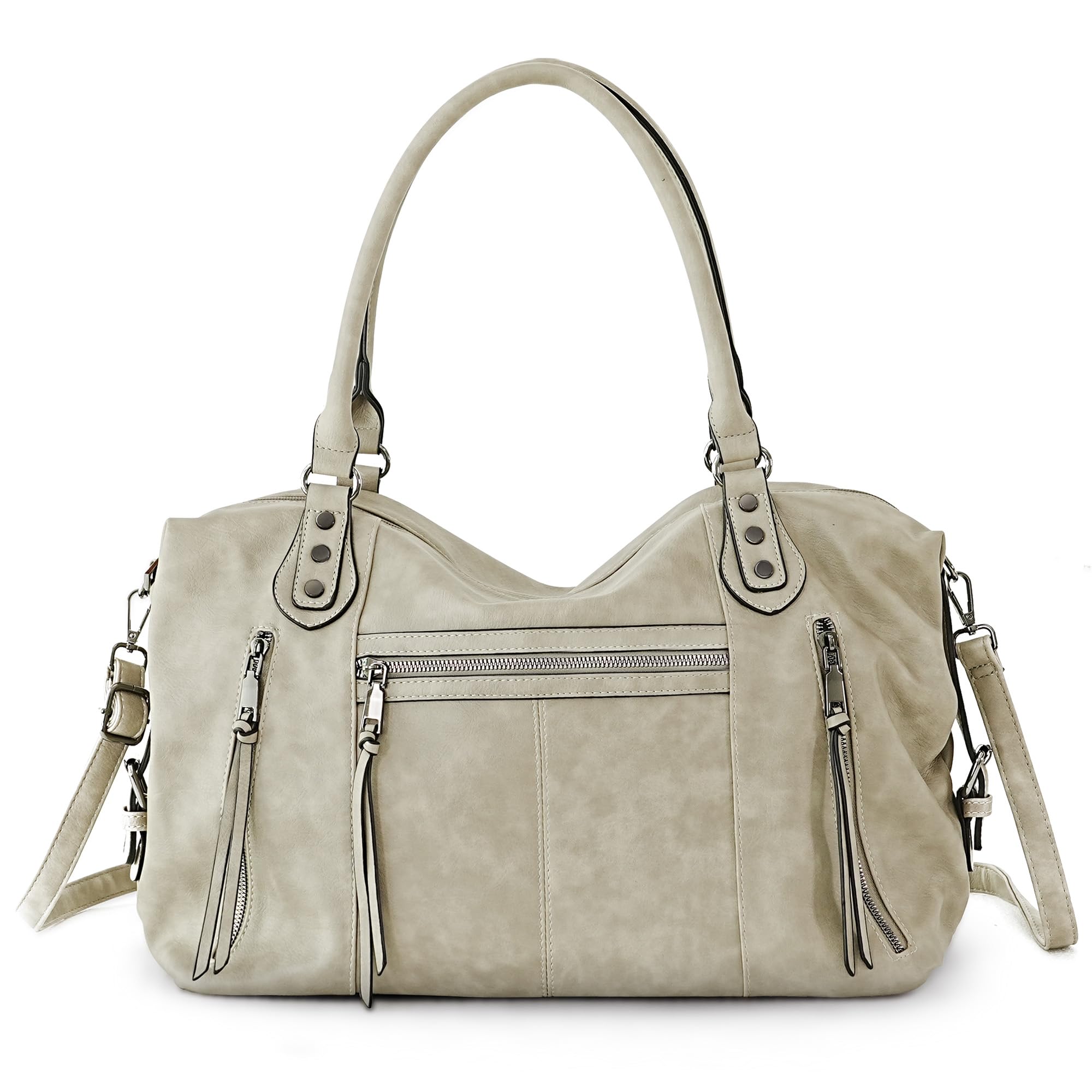 TANTOMI Damenhandtasche Mittelgroße Umhängetasche und Crossbody-Tasche Mehrere Taschen mit verstellbarem Schulterriemen