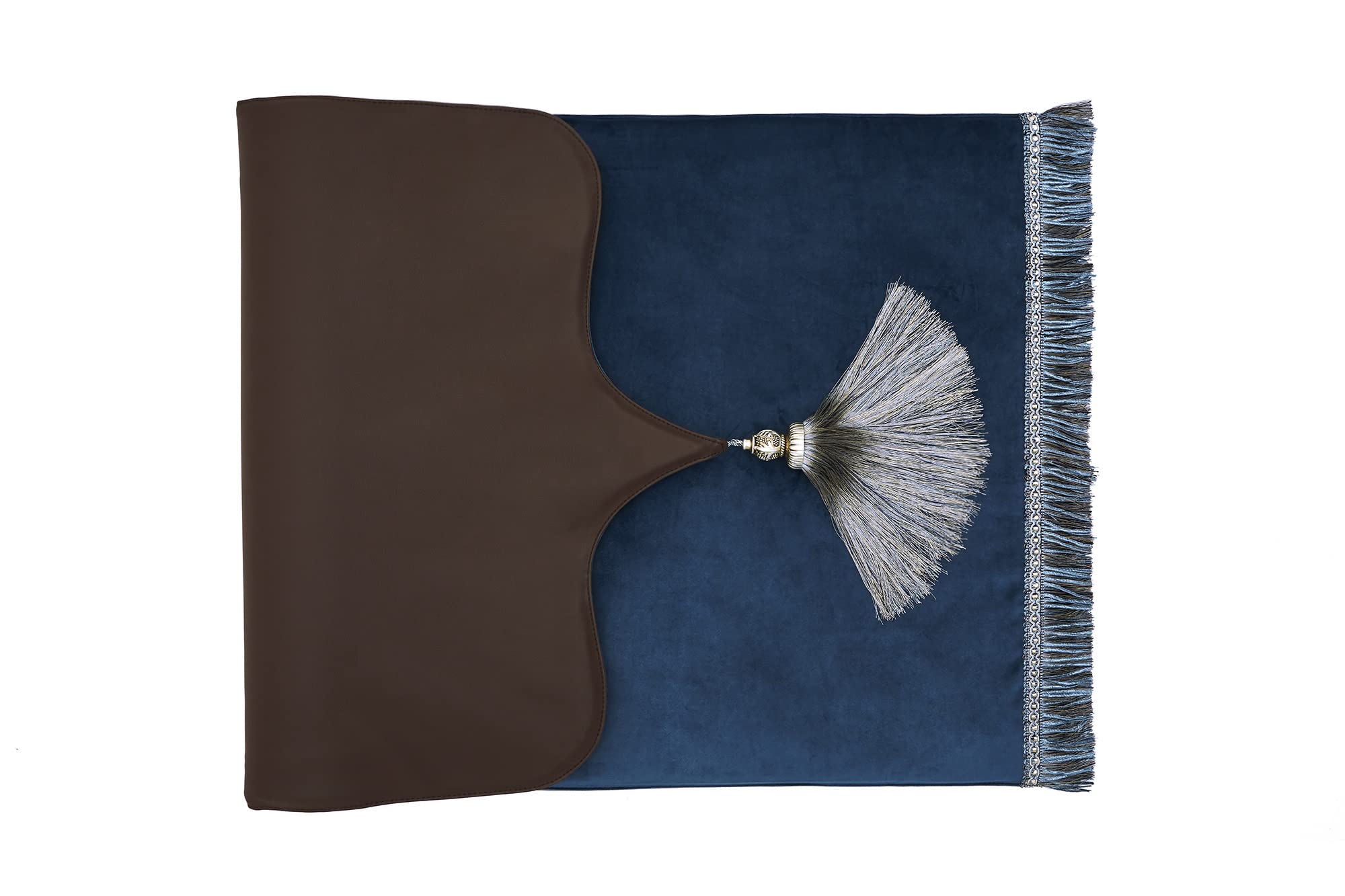 Miraj İstanbul Handmade Sajjadah - Conceptual Design Prayer Rug - Soft Velvet Janamaz with Special Padded Praying Carpet - Comfortable Muslim Praying Mat - Ramadan or Eid Gift (El Biruni)