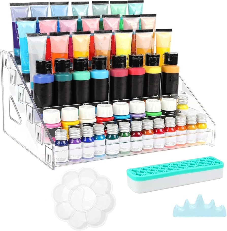 Amazon.co.jp: アクリル絵の具ラック、アクリル絵の具オーガナイザー Amazon.co.jp: アクリル絵の具ラック、アクリル絵の具オーガナイザー