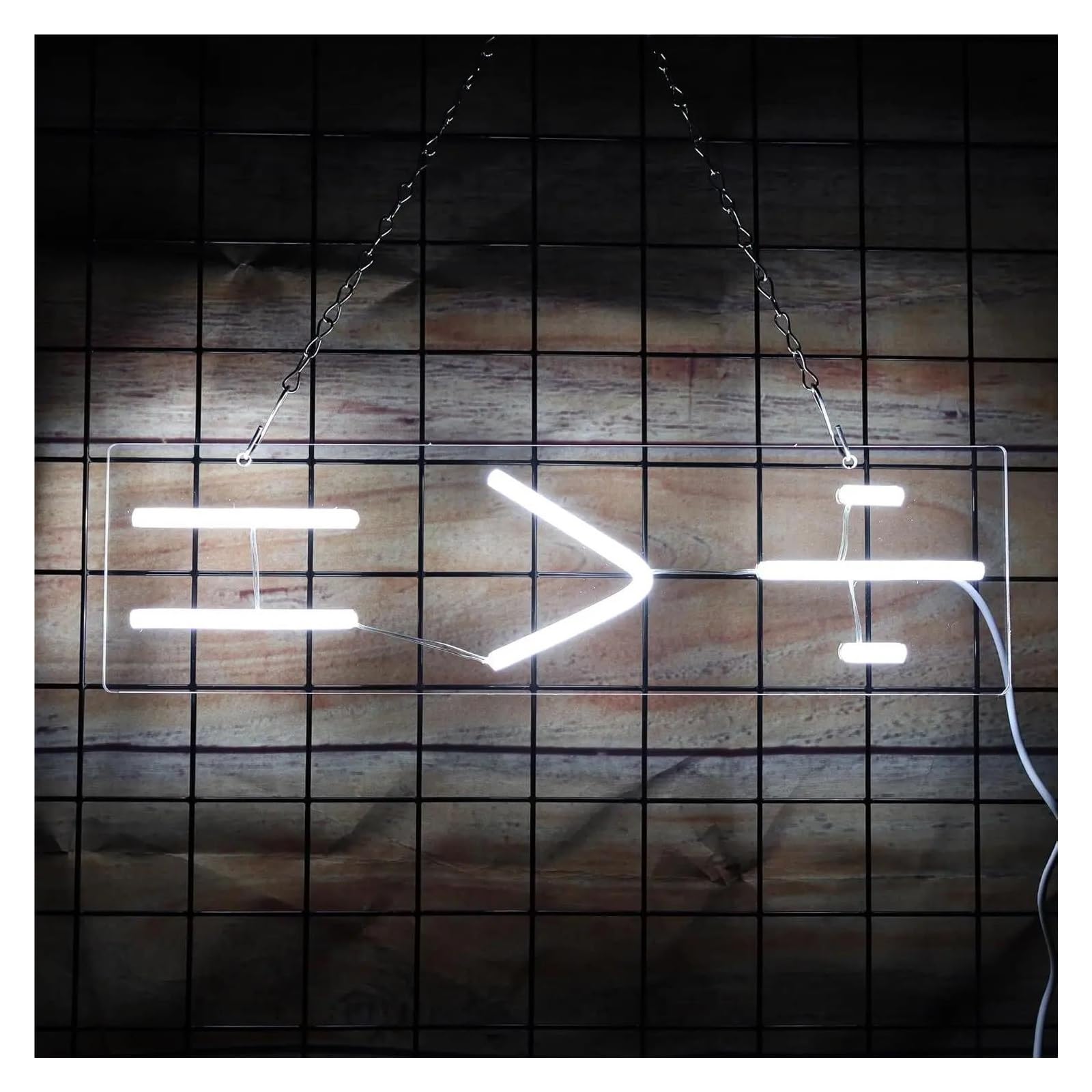 LEMST Sign Lamp Math Symbols Neon Light USB Powered,for Classrooms, Offices, Educational Decor 40.64x11cm