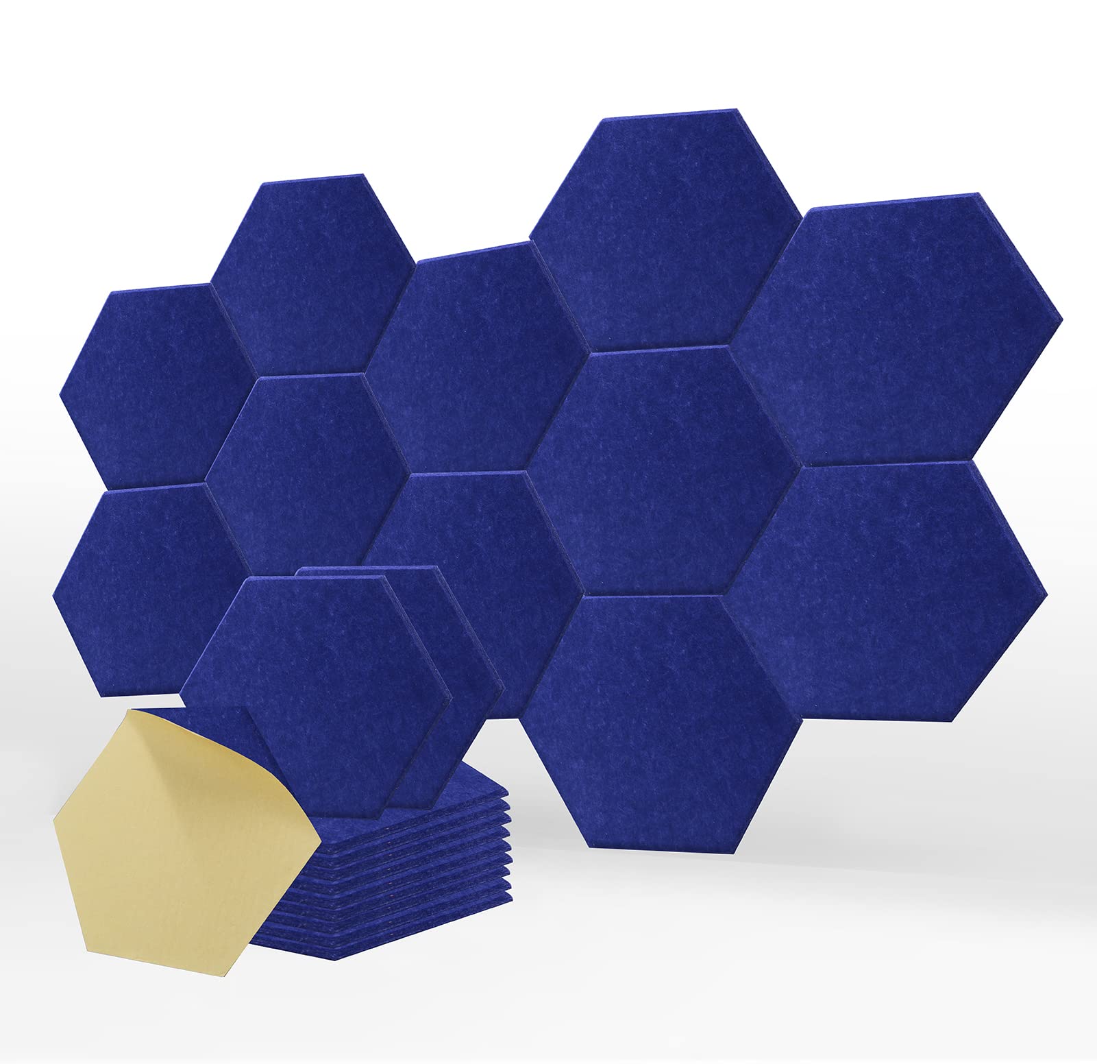 SK Studio 12 stuks zeshoekige akoestische panelen, 30,5 x 25,4 cm x 1,0
